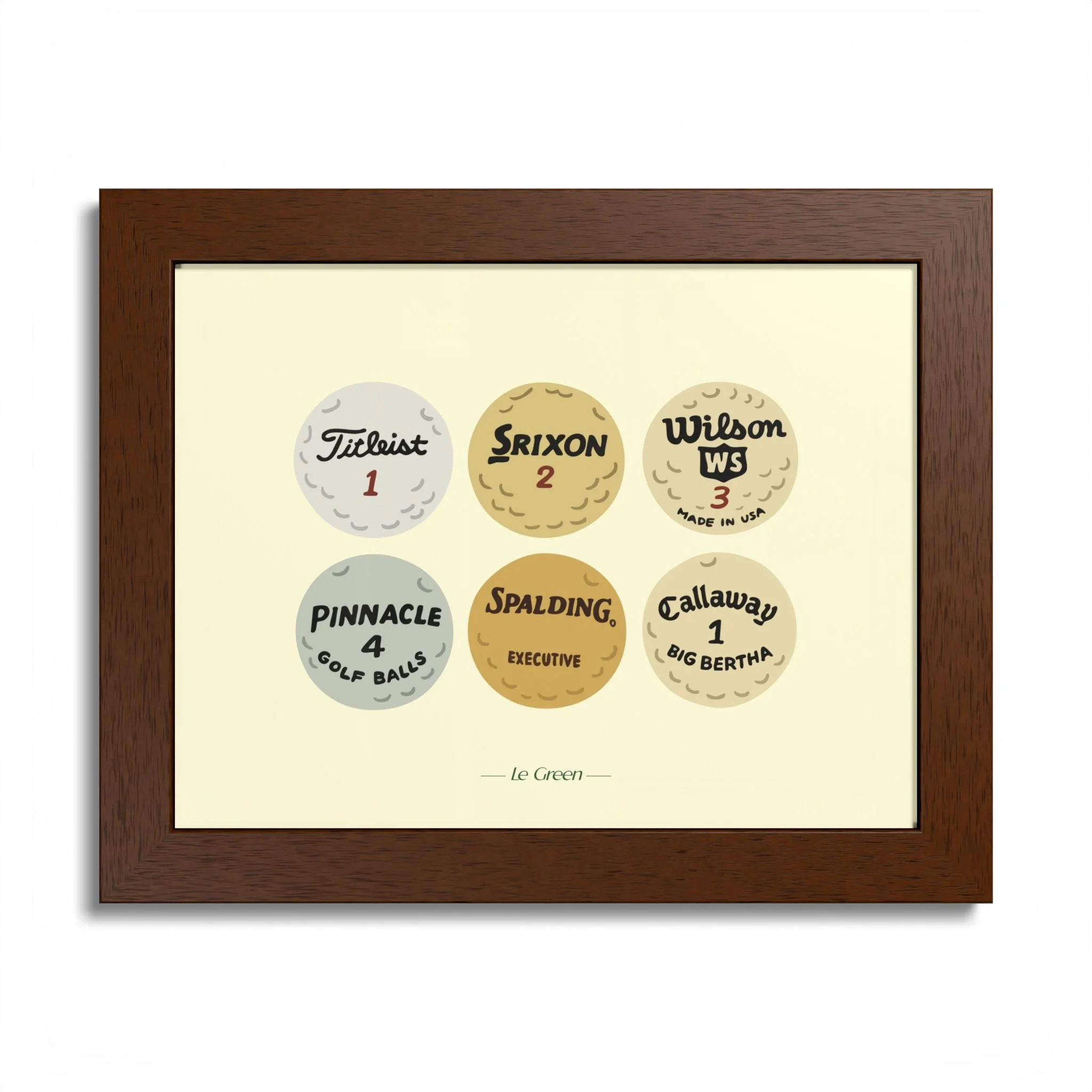 Vintage Golf Ball Framed Print