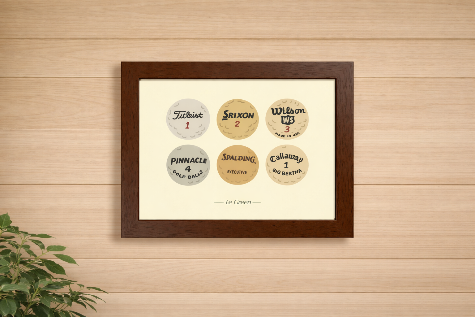 Vintage Golf Ball Framed Print