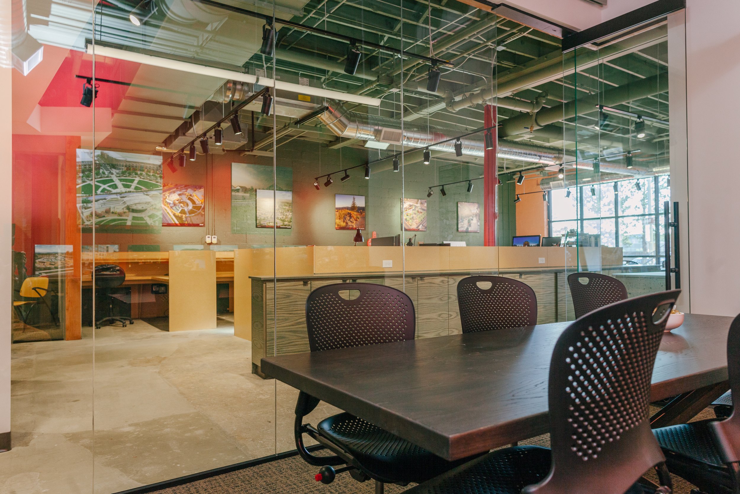 image of modern industrial conference room