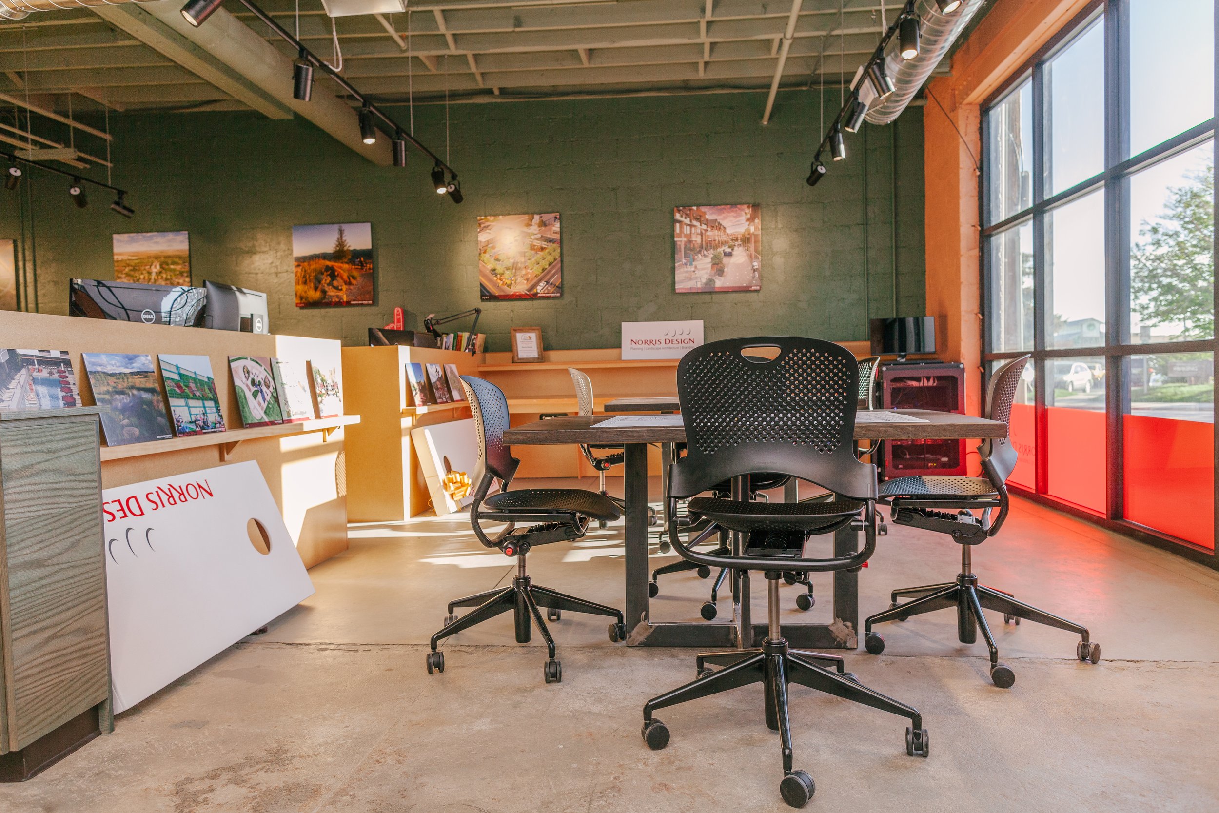 industrial modern workspace image 