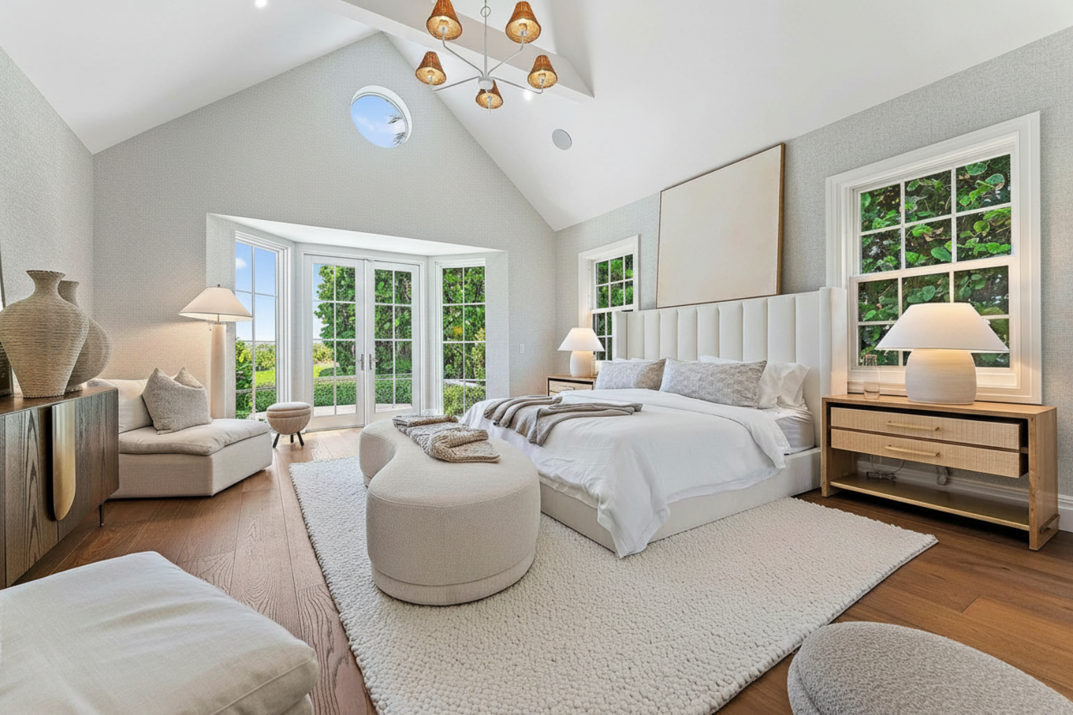 master bed room neutral tones florida