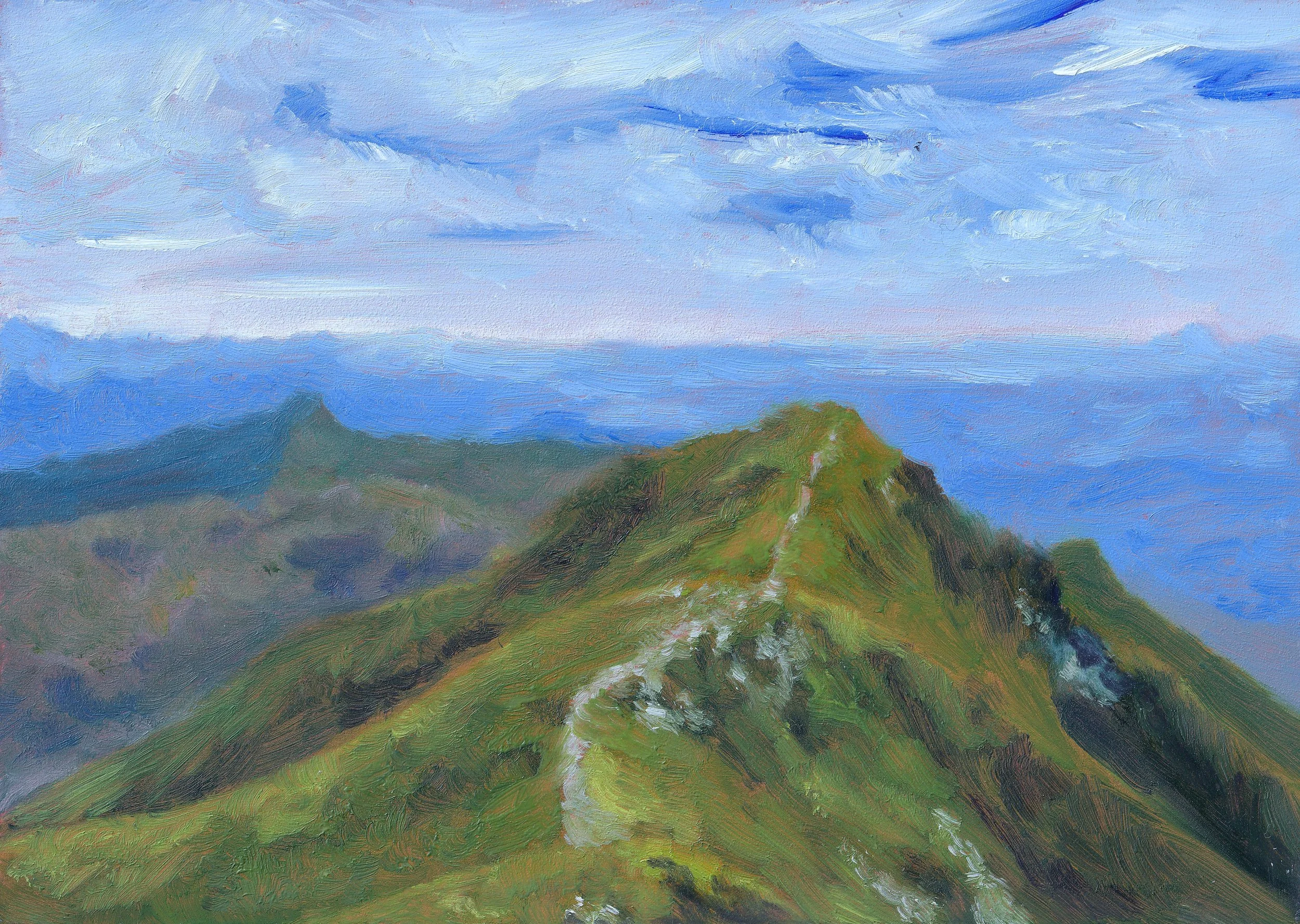 Franconia Ridge White Mountains New Hampshire Oil Painting