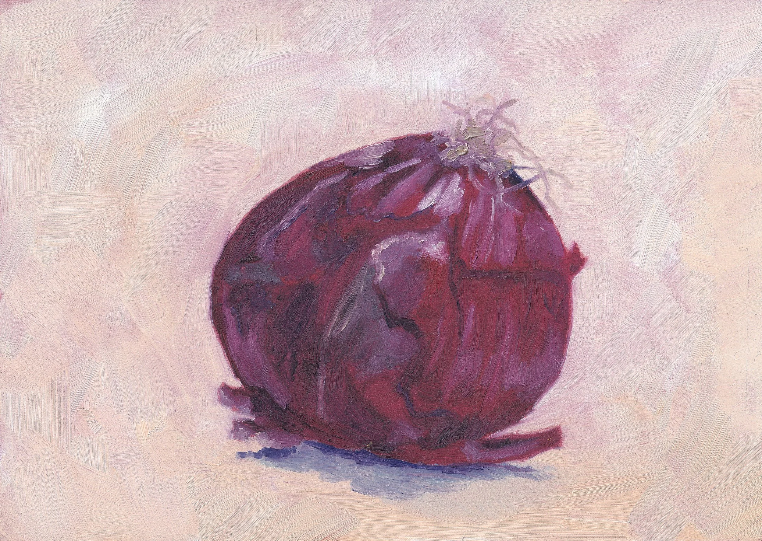 Red Onion Original Oil Painting