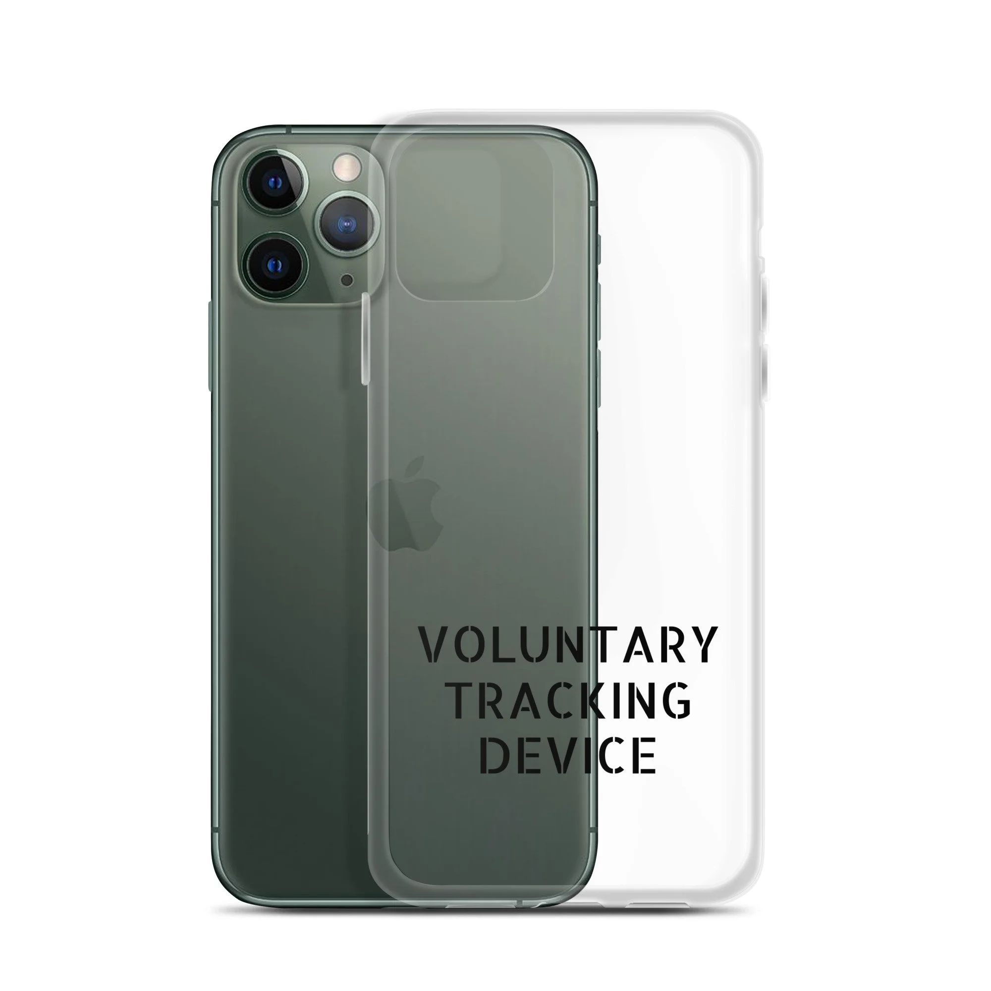 Voluntary Tracking Device™ — Clear iPhone Case