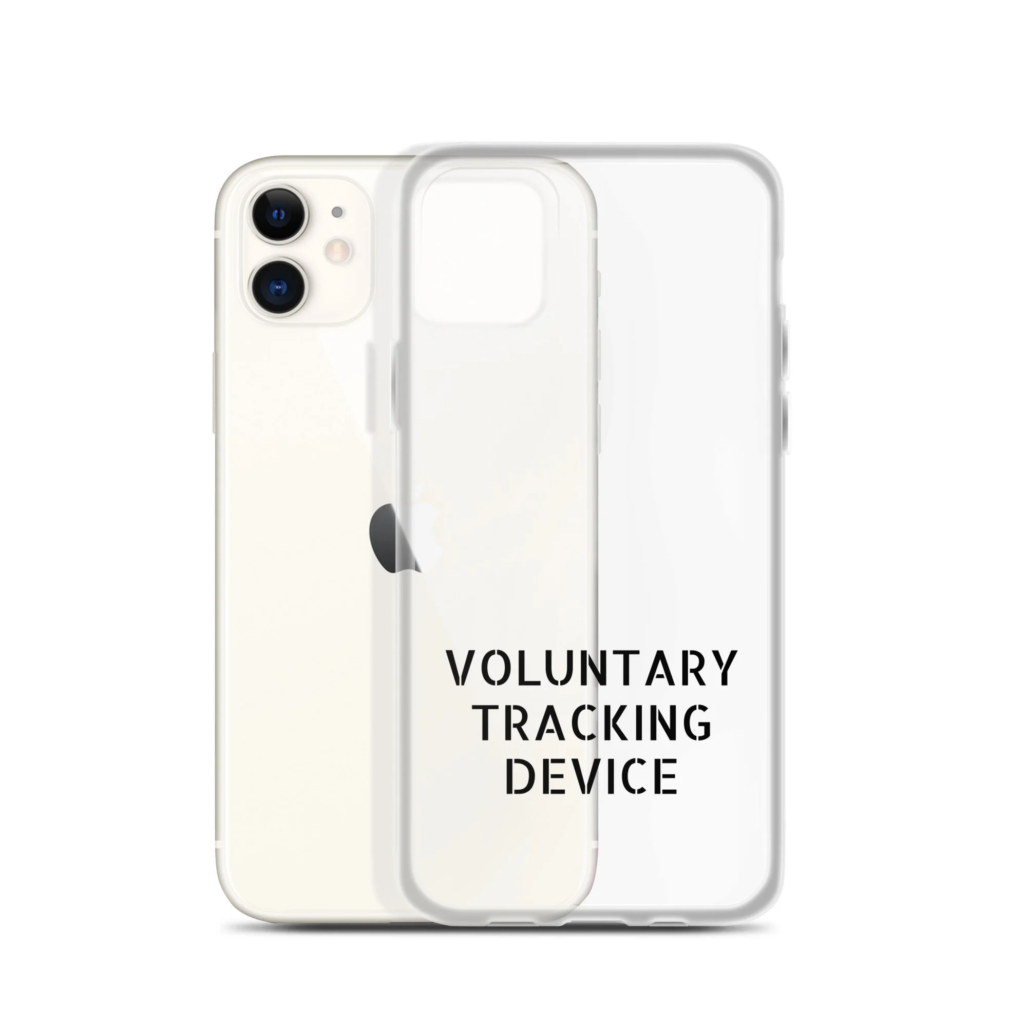 Voluntary Tracking Device™ — Clear iPhone Case