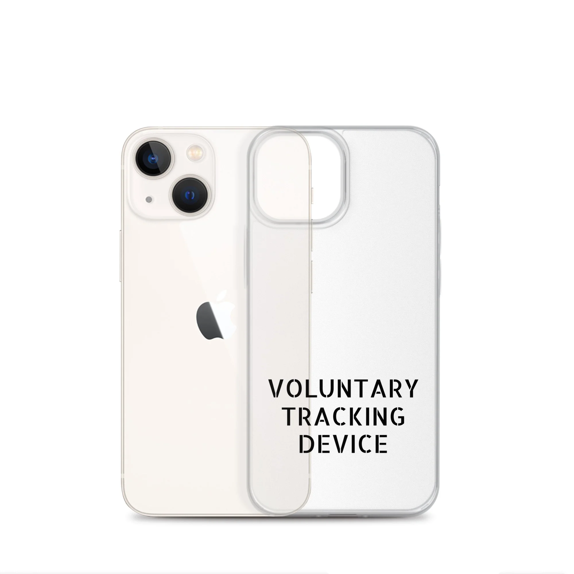 Voluntary Tracking Device™ — Clear iPhone Case