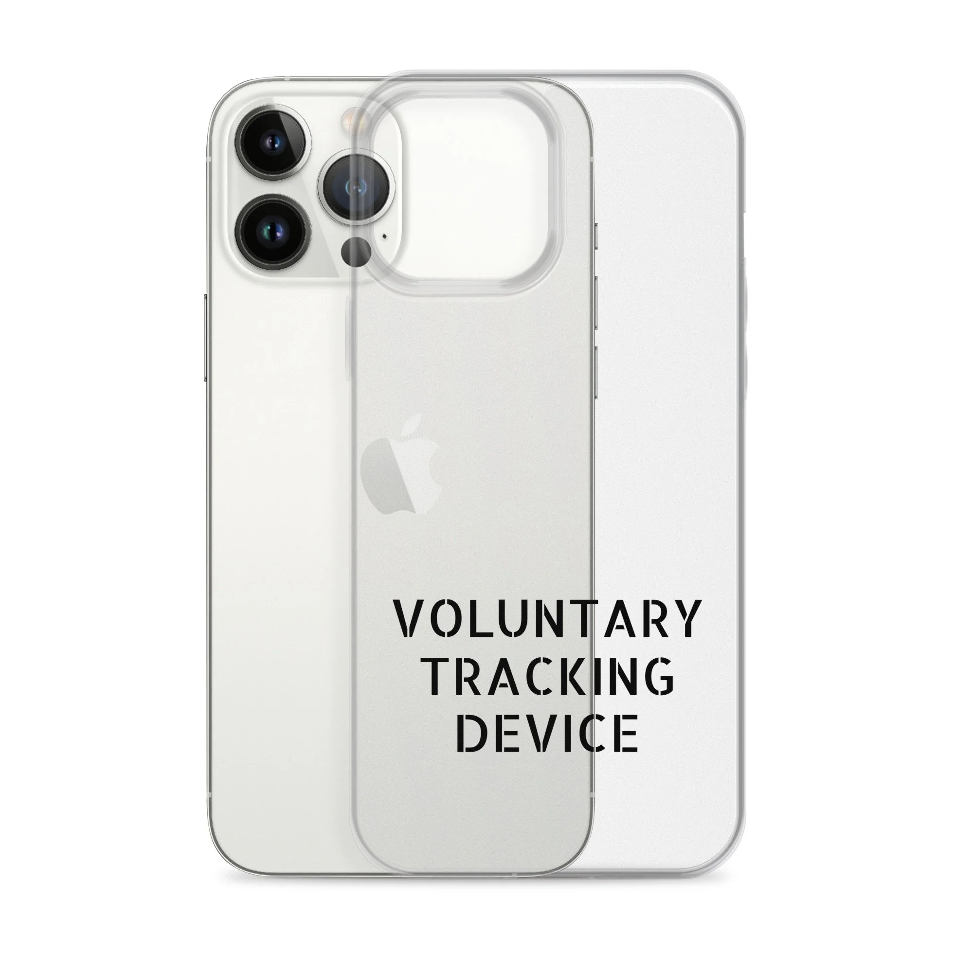 Voluntary Tracking Device™ — Clear iPhone Case