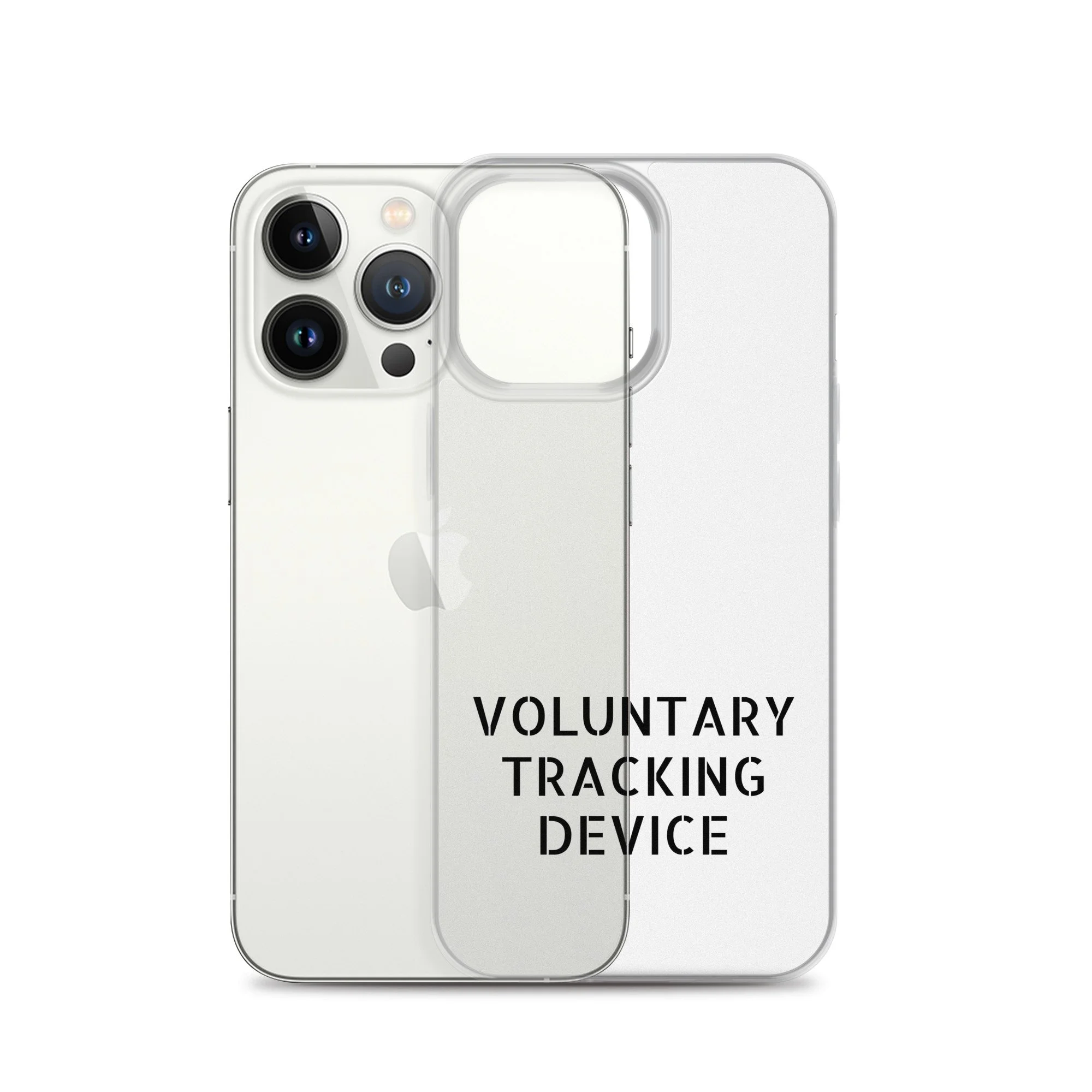 Voluntary Tracking Device™ — Clear iPhone Case