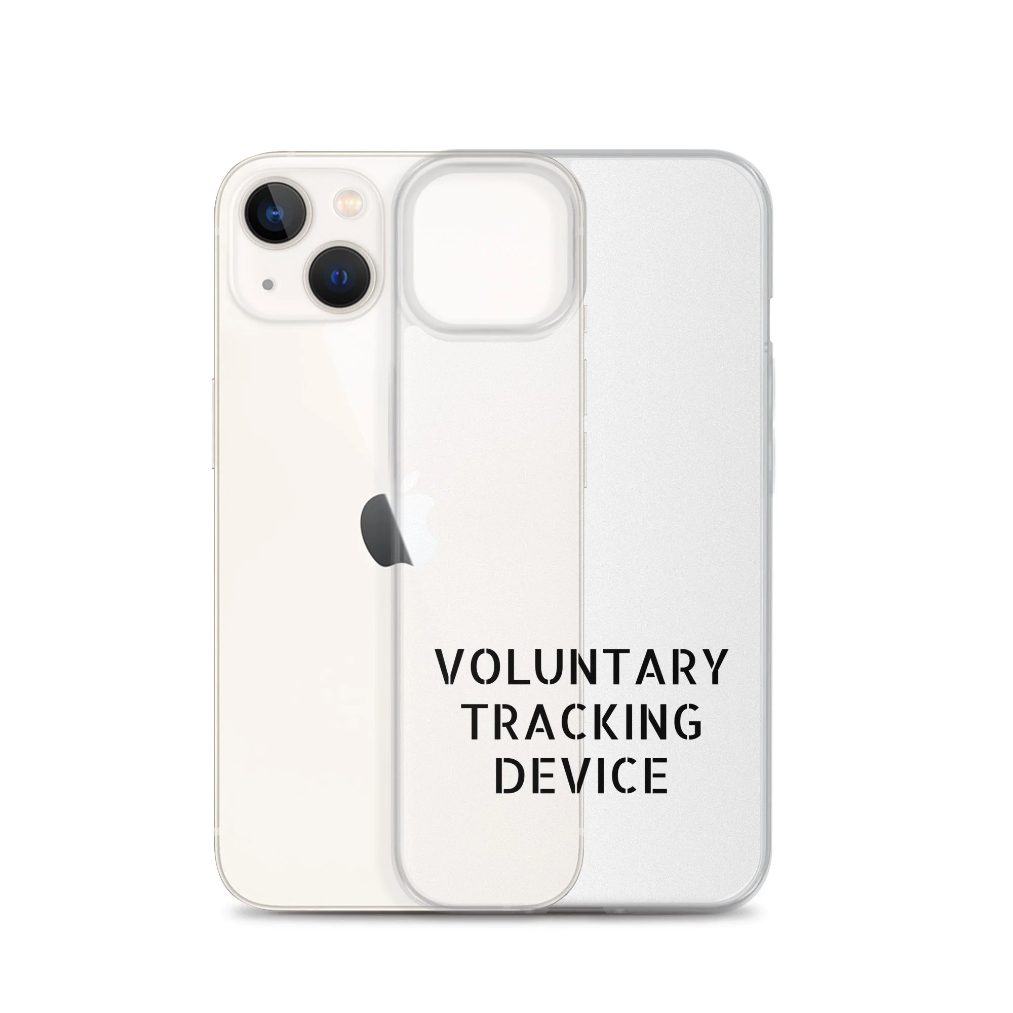 Voluntary Tracking Device™ — Clear iPhone Case