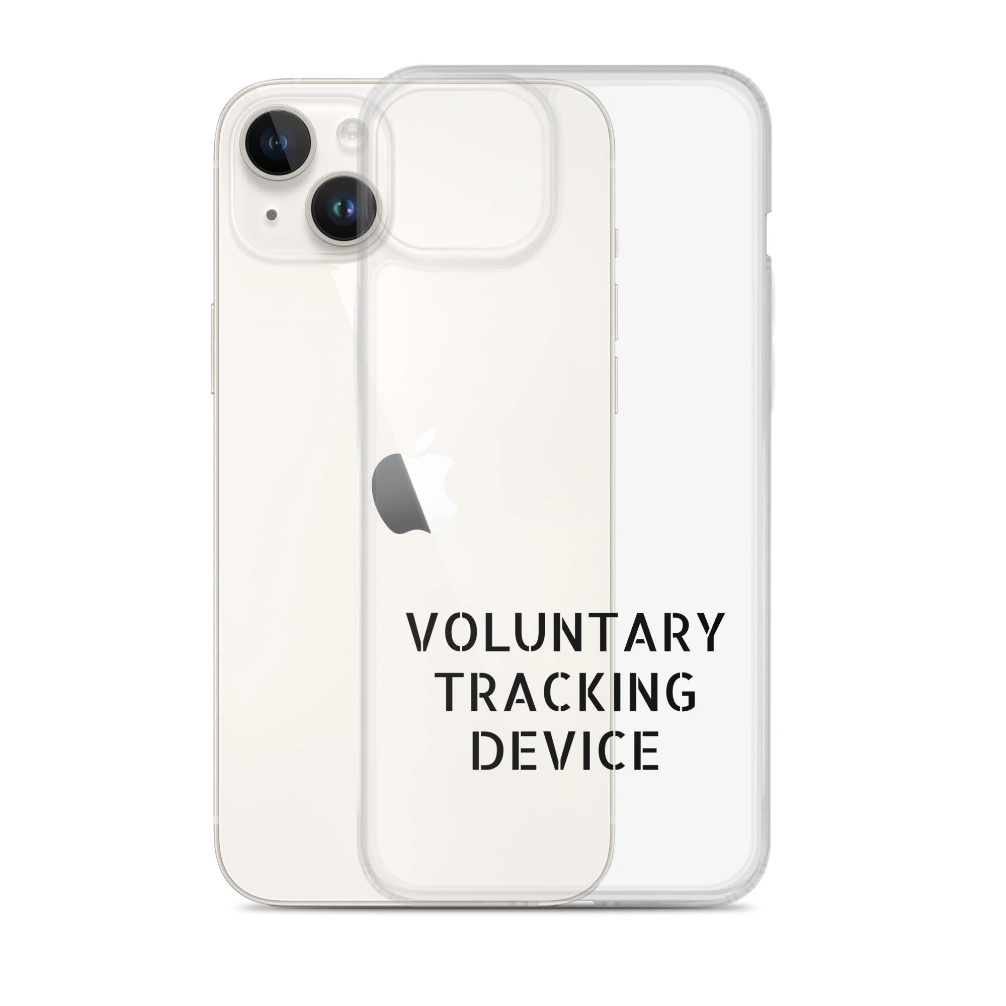 Voluntary Tracking Device™ — Clear iPhone Case