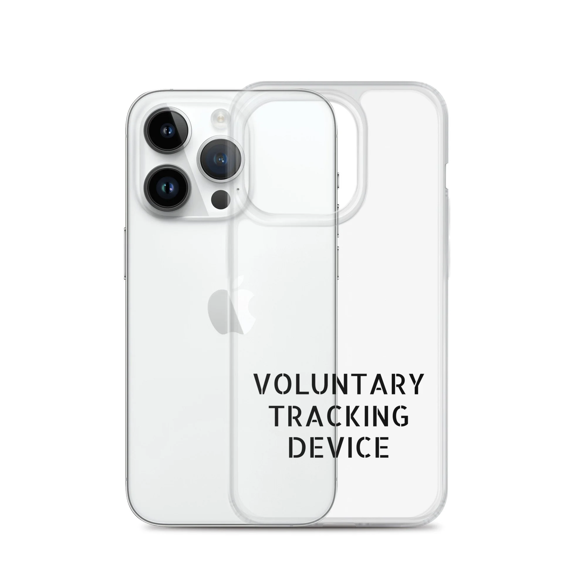 Voluntary Tracking Device™ — Clear iPhone Case