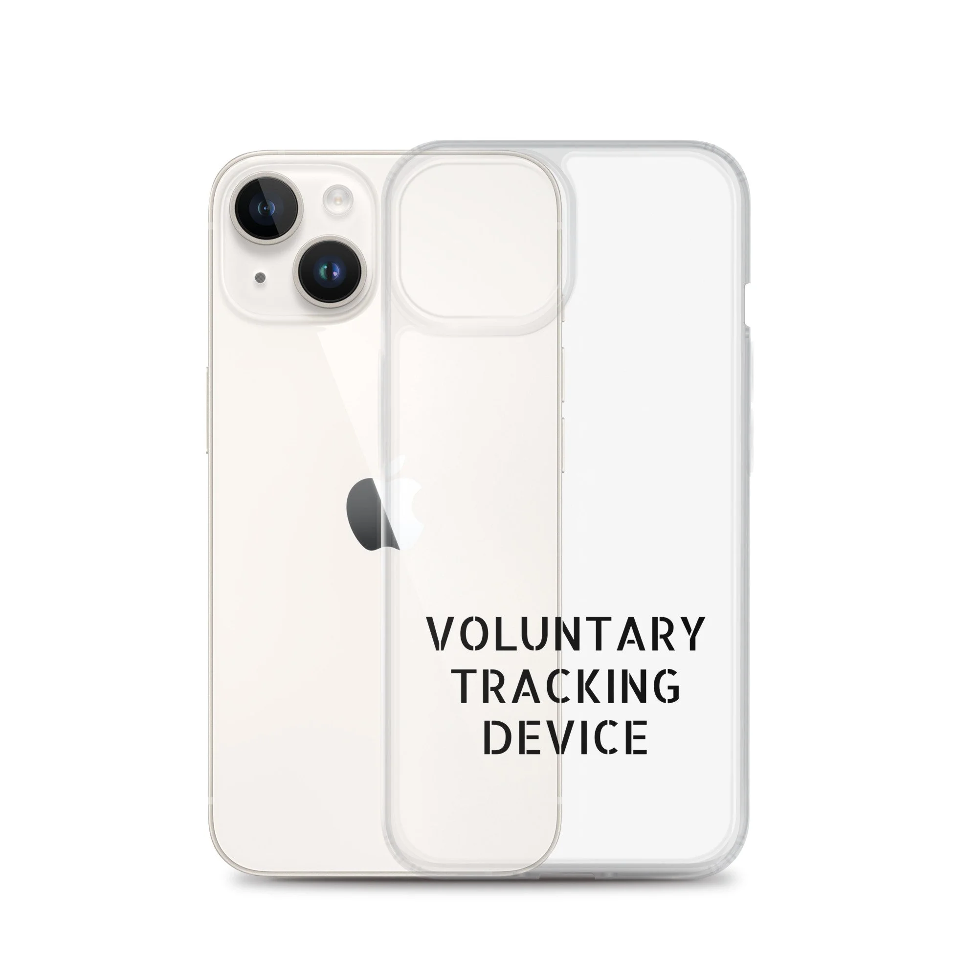 Voluntary Tracking Device™ — Clear iPhone Case