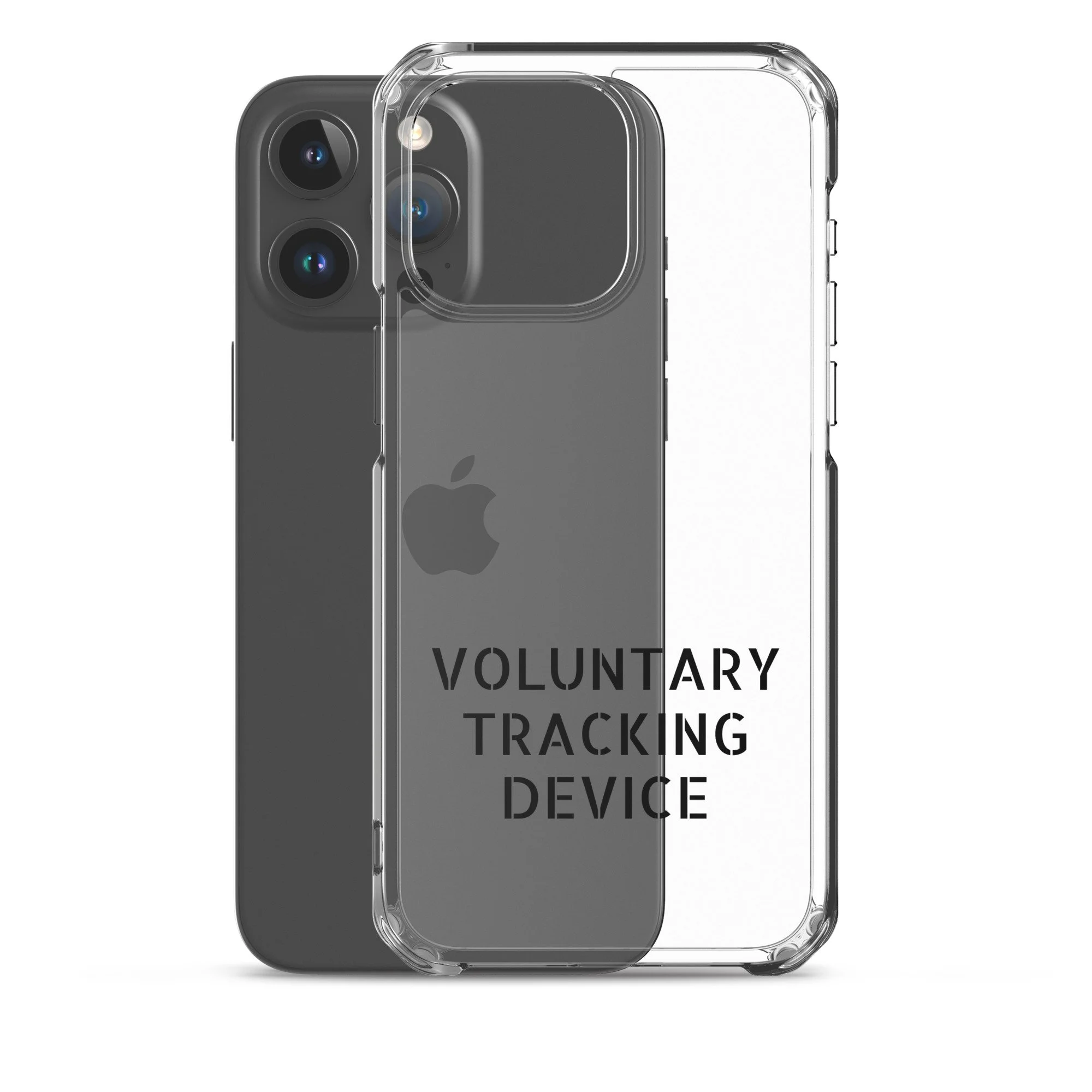 Voluntary Tracking Device™ — Clear iPhone Case