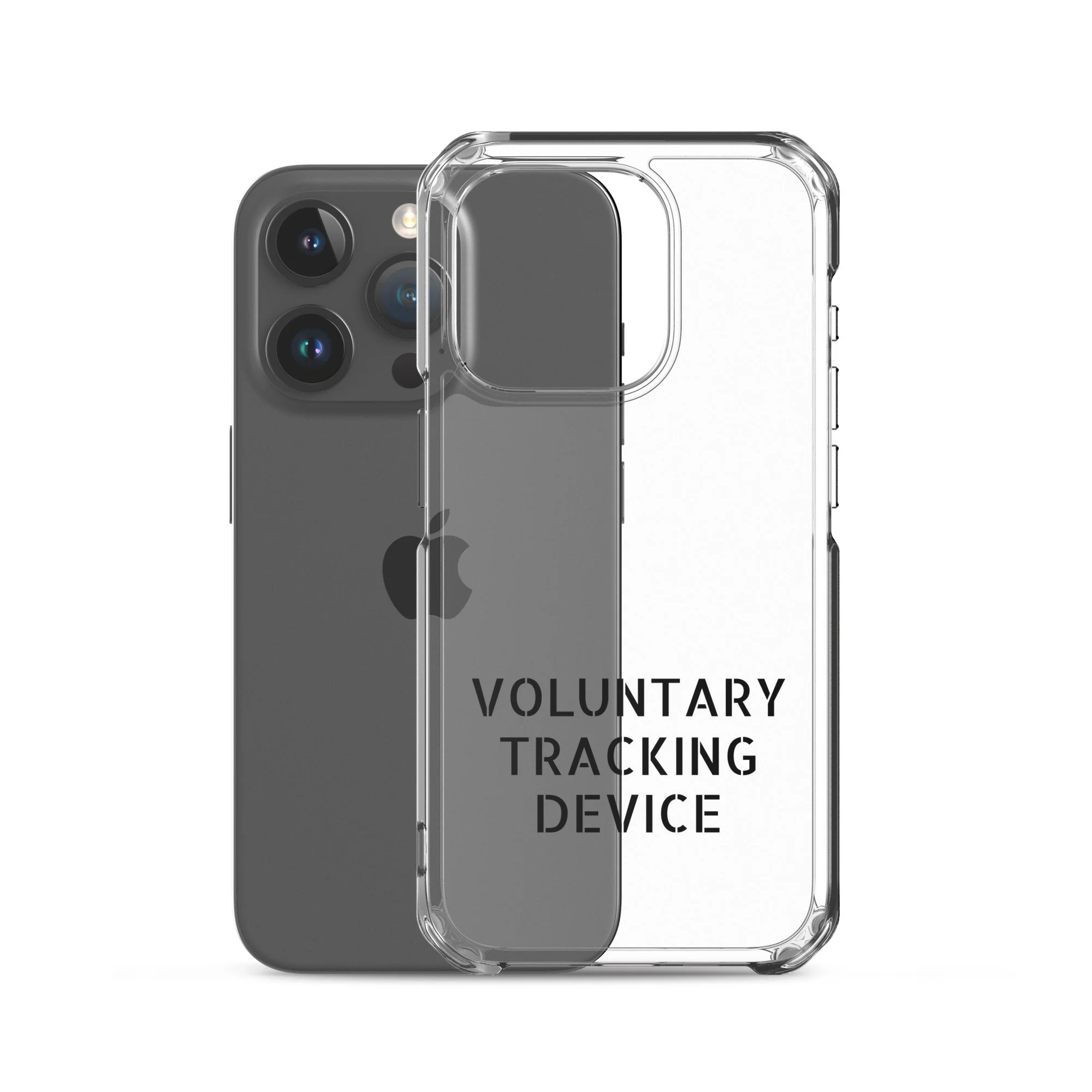 Voluntary Tracking Device™ — Clear iPhone Case
