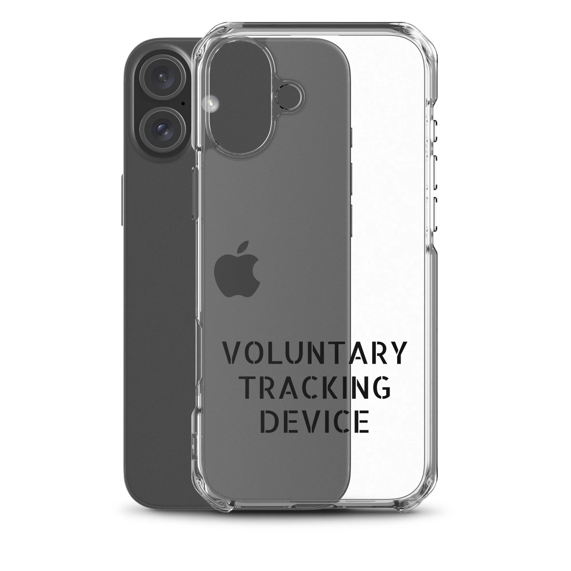 Voluntary Tracking Device™ — Clear iPhone Case