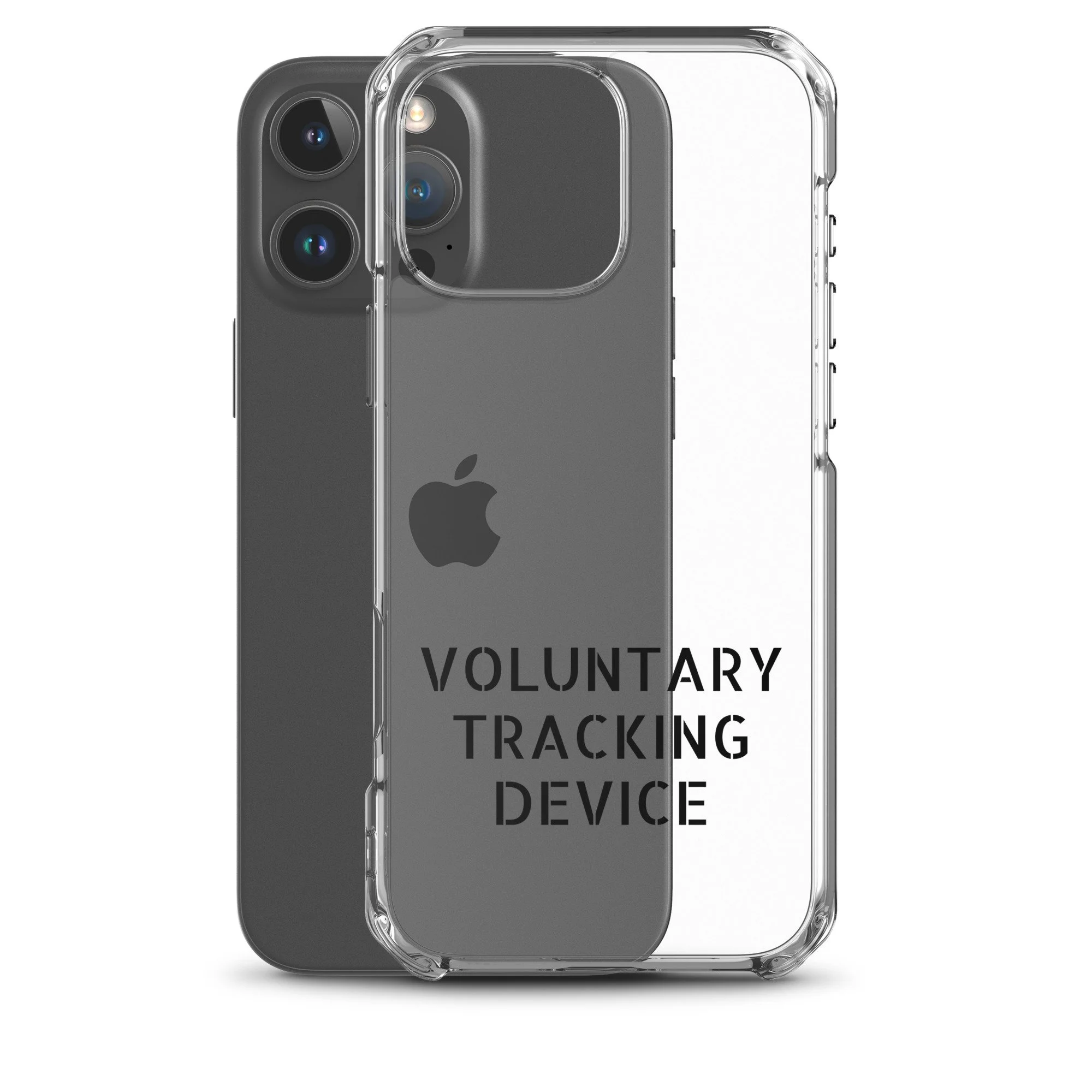 Voluntary Tracking Device™ — Clear iPhone Case