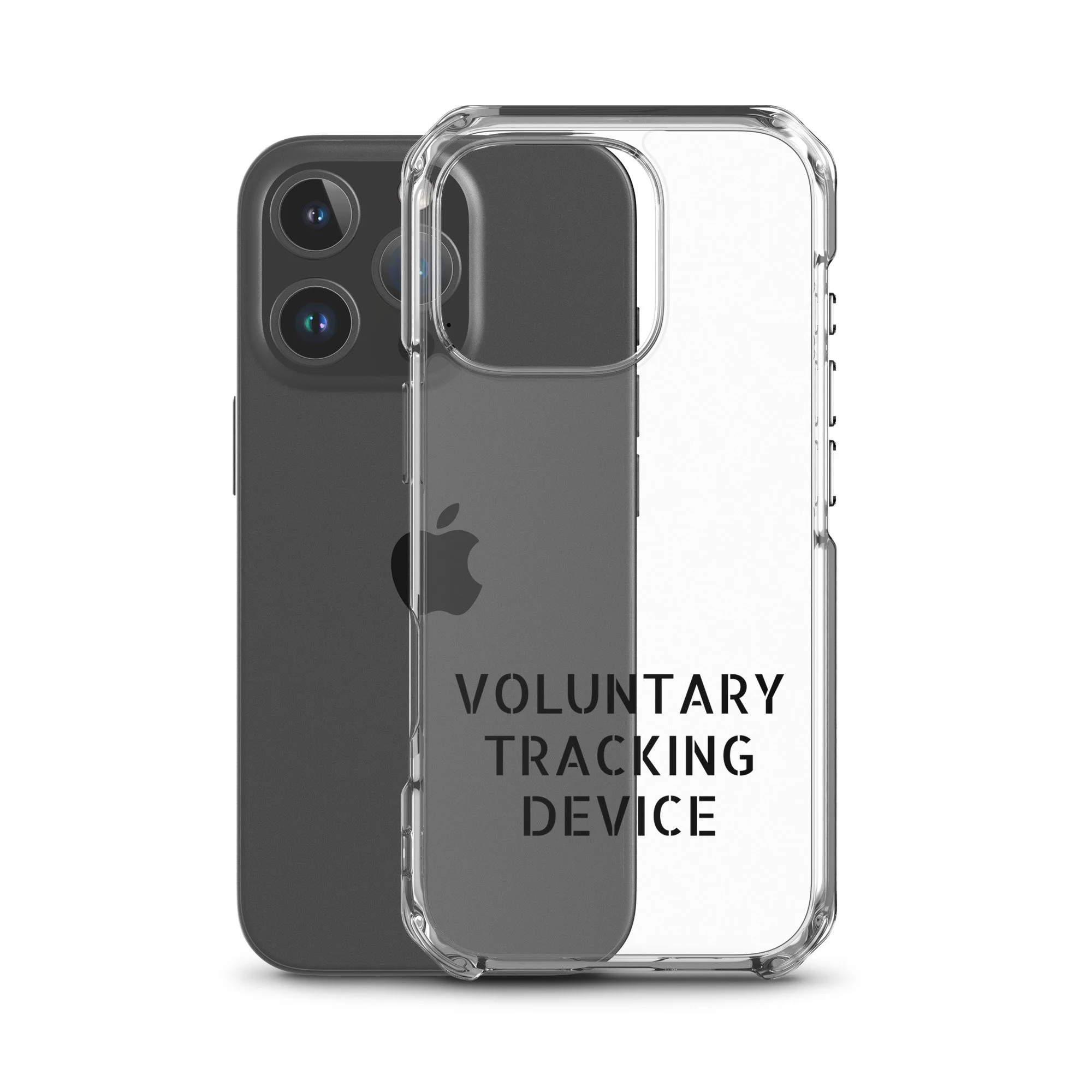 Voluntary Tracking Device™ — Clear iPhone Case