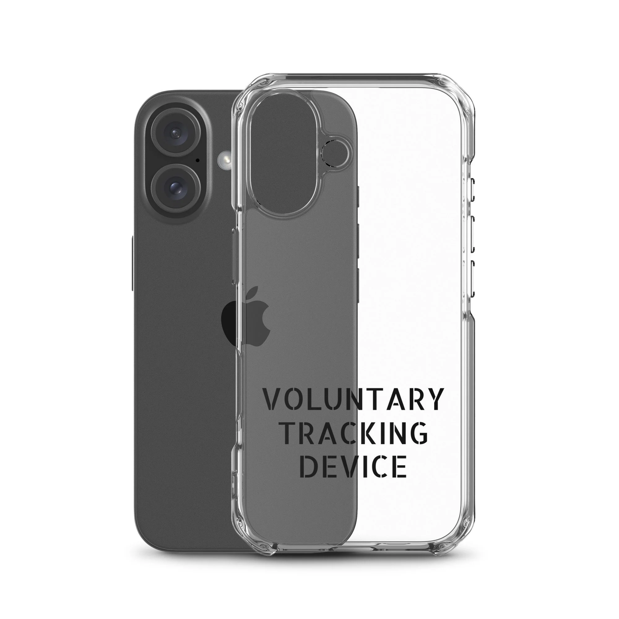Voluntary Tracking Device™ — Clear iPhone Case