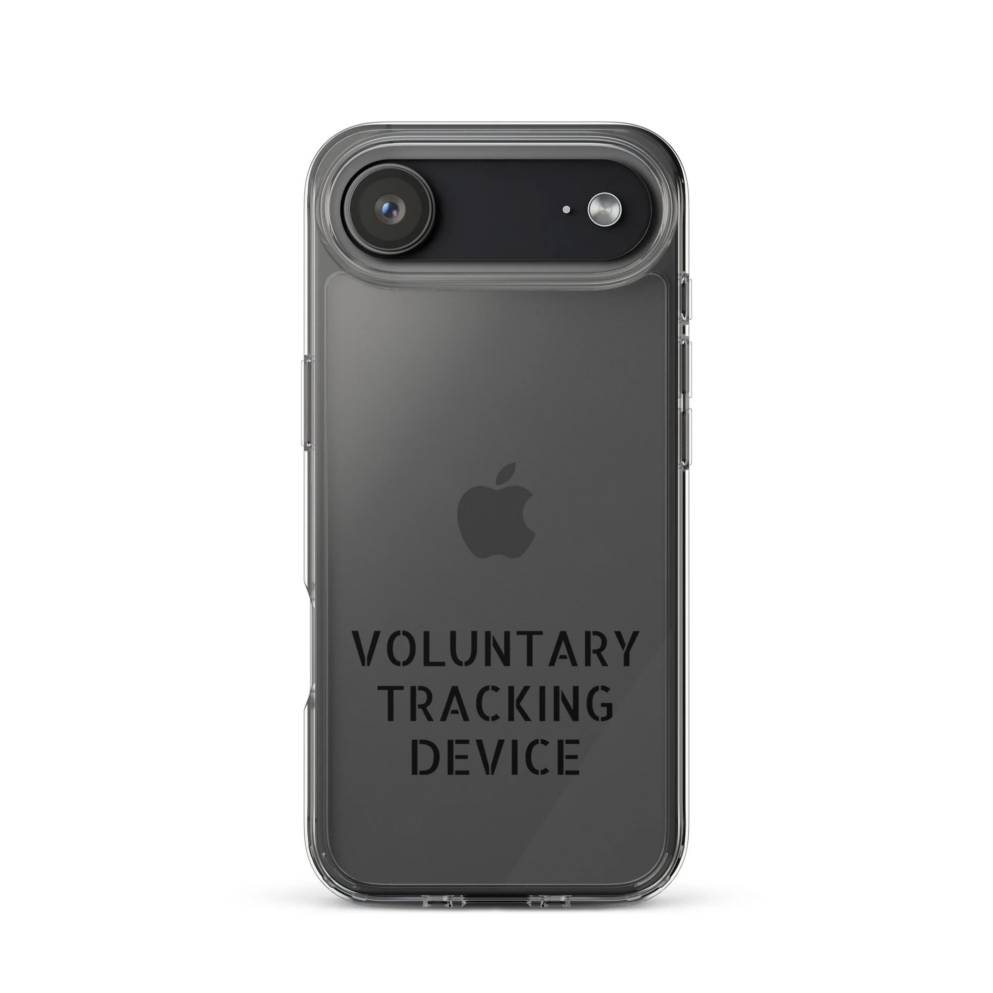 Voluntary Tracking Device™ — Clear iPhone Case