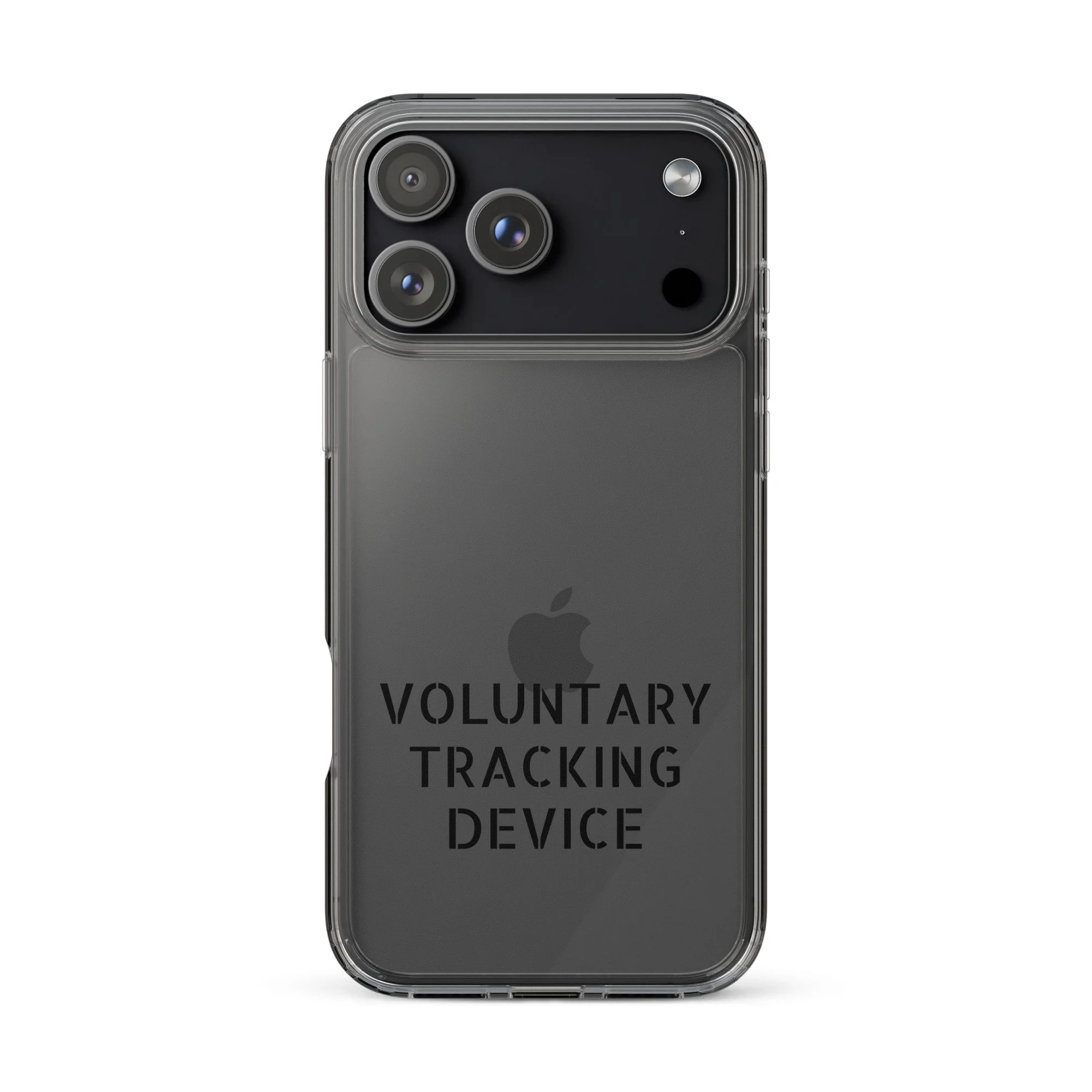 Voluntary Tracking Device™ — Clear iPhone Case
