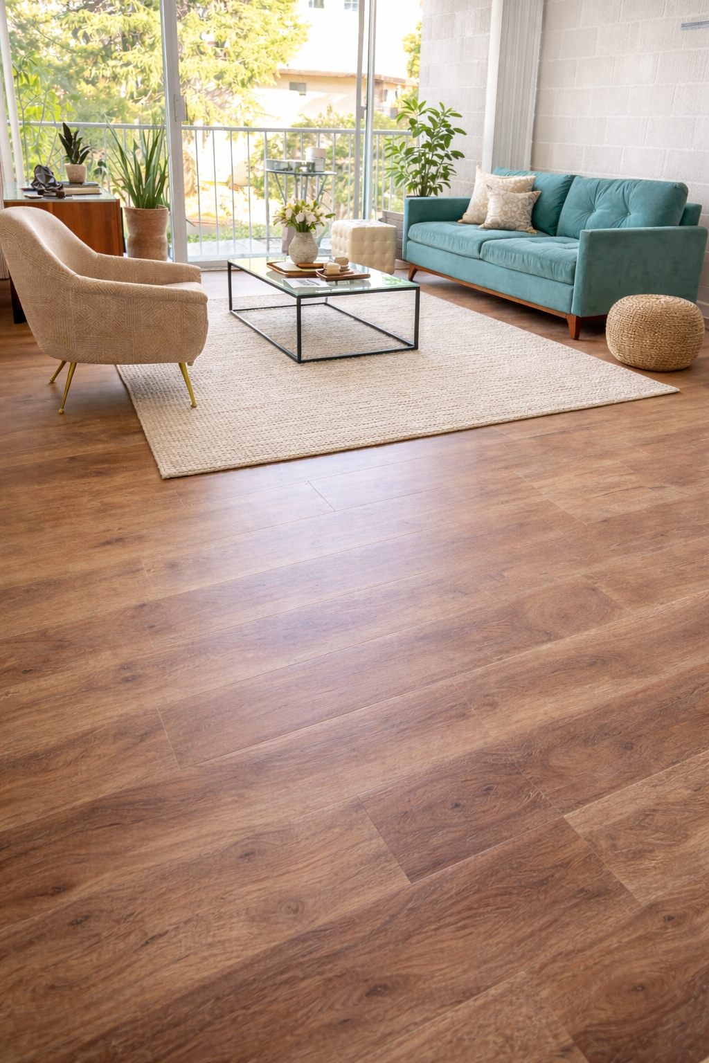 Luxury vinyl plank LVP flooring installation in a Bay Area kitchen