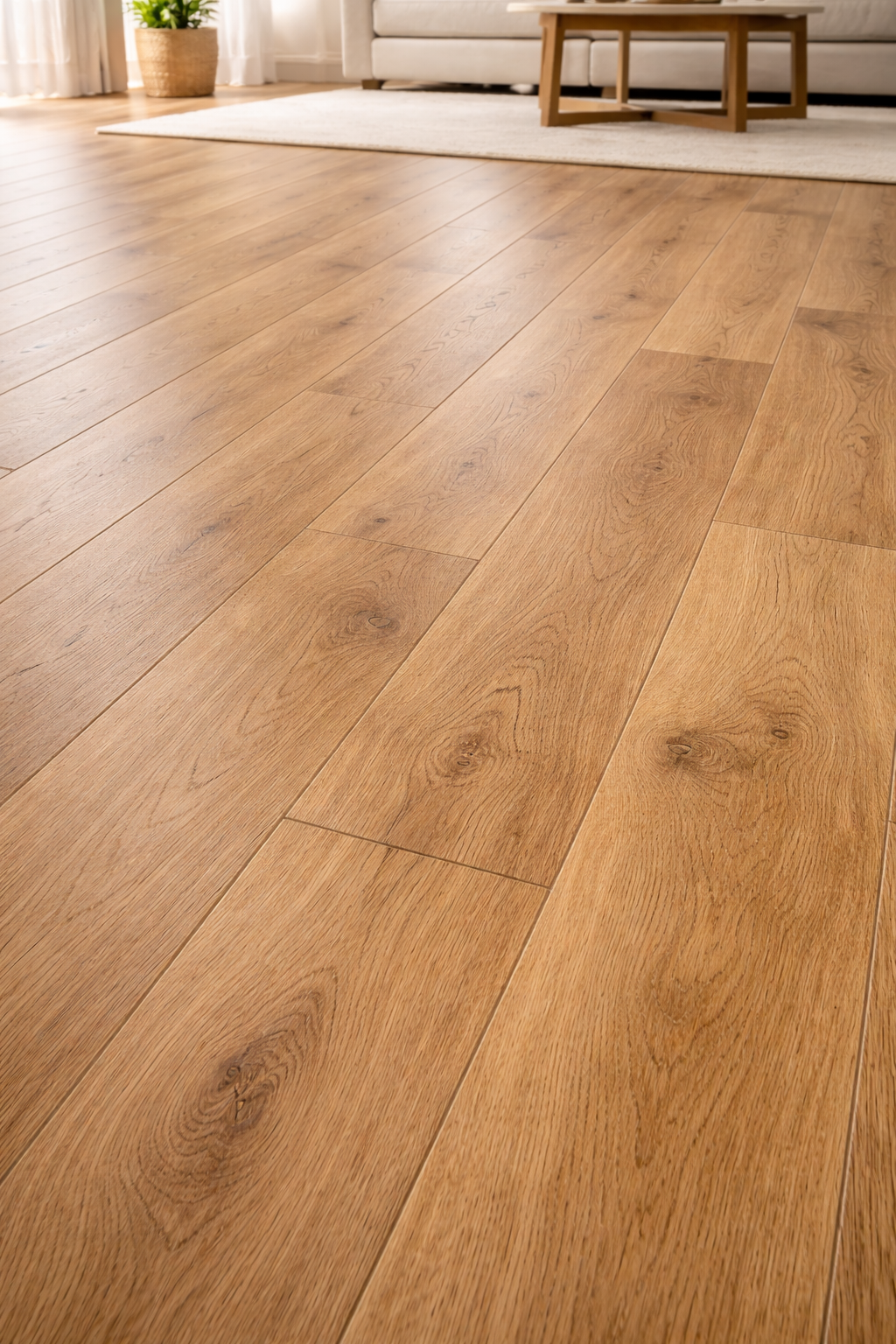 Laminate flooring installation in a Bay Area bedroom by Private Diamond Flooring