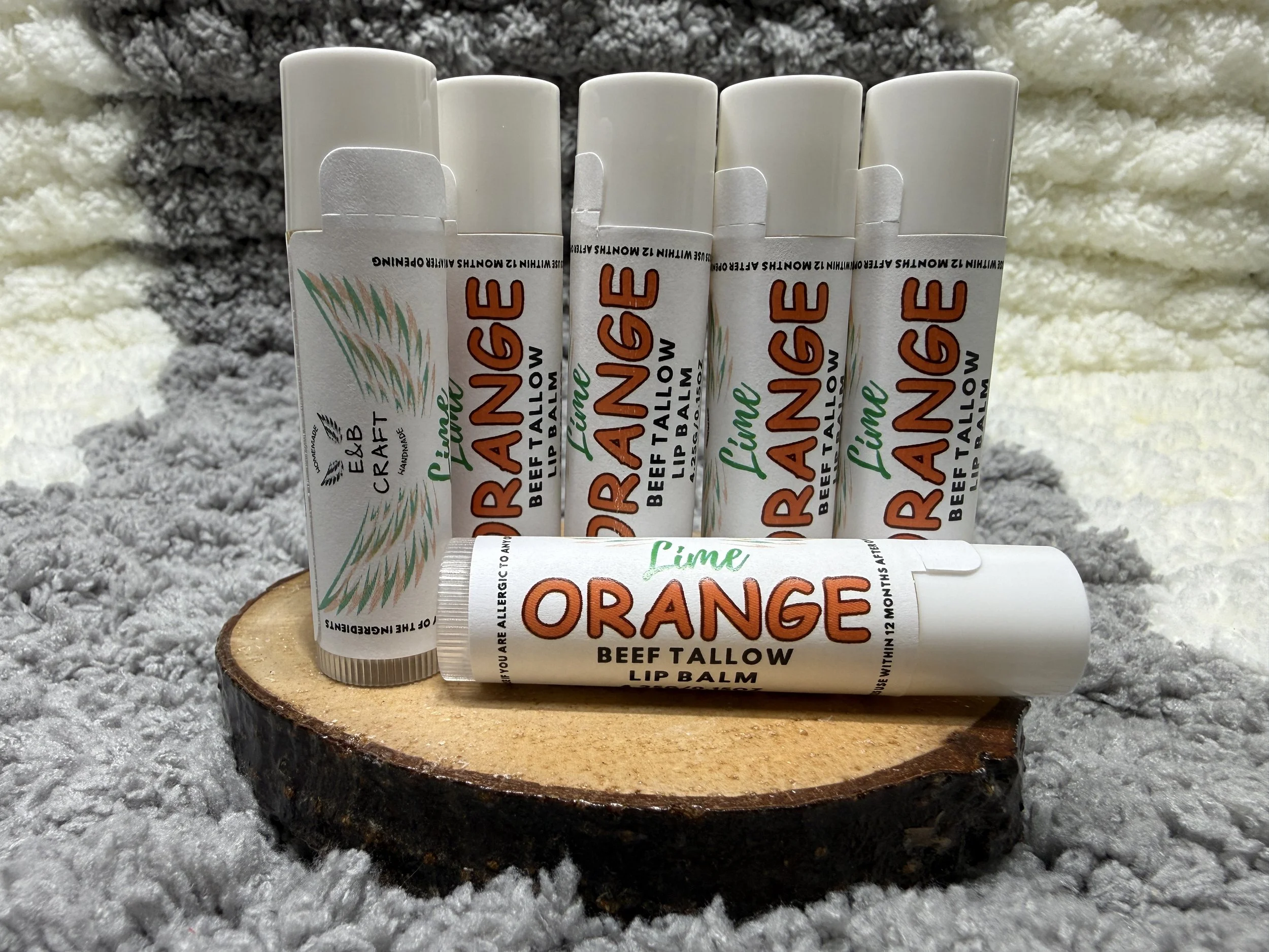 Lime & Orange Beef Tallow Lip Balm