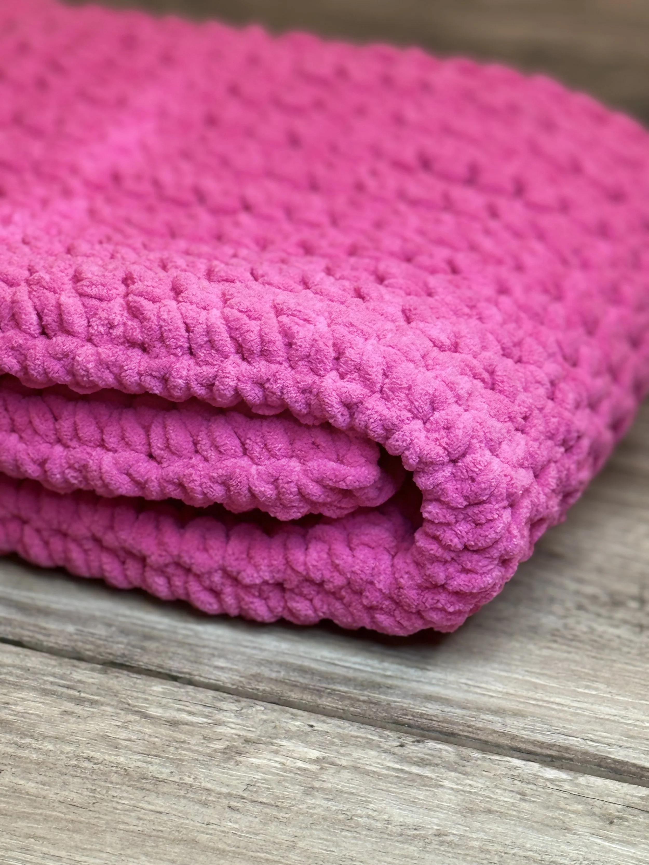 Luxurious Pink Flower Baby Blanket