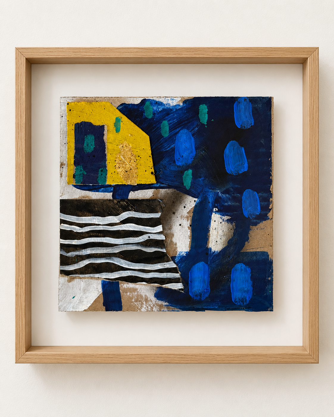 Textured navy collage in oak shadowbox-1.png