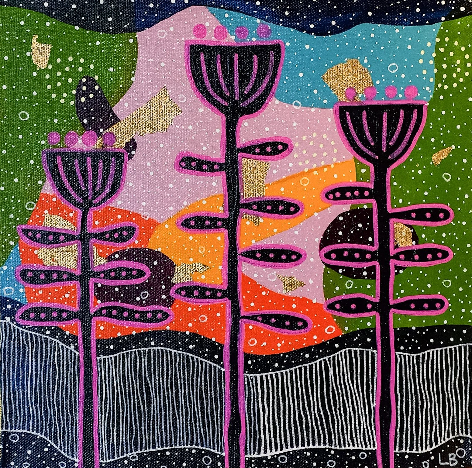 ORIGINAL "3 Flowers"