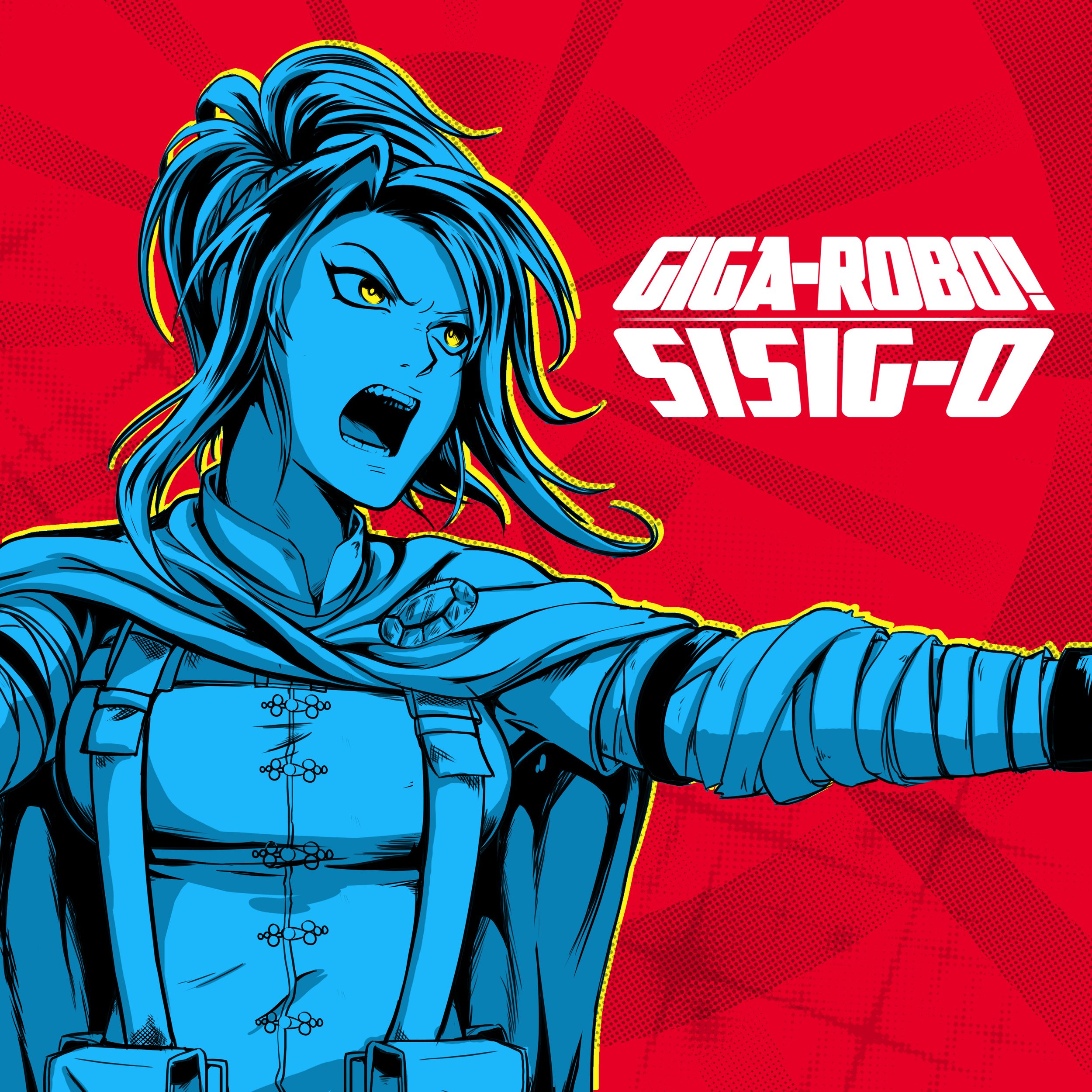 Animated Album Cover for the Giga-Robo! Original Soundtrack