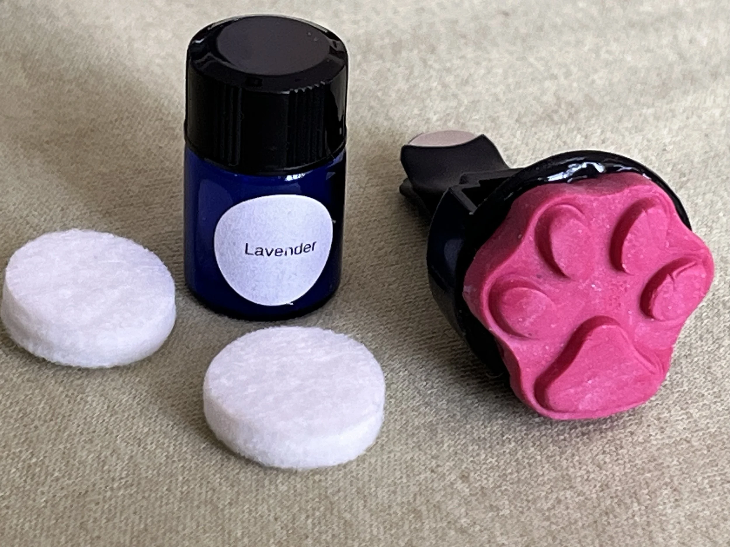 Paw Print Car Air Freshener-Pink