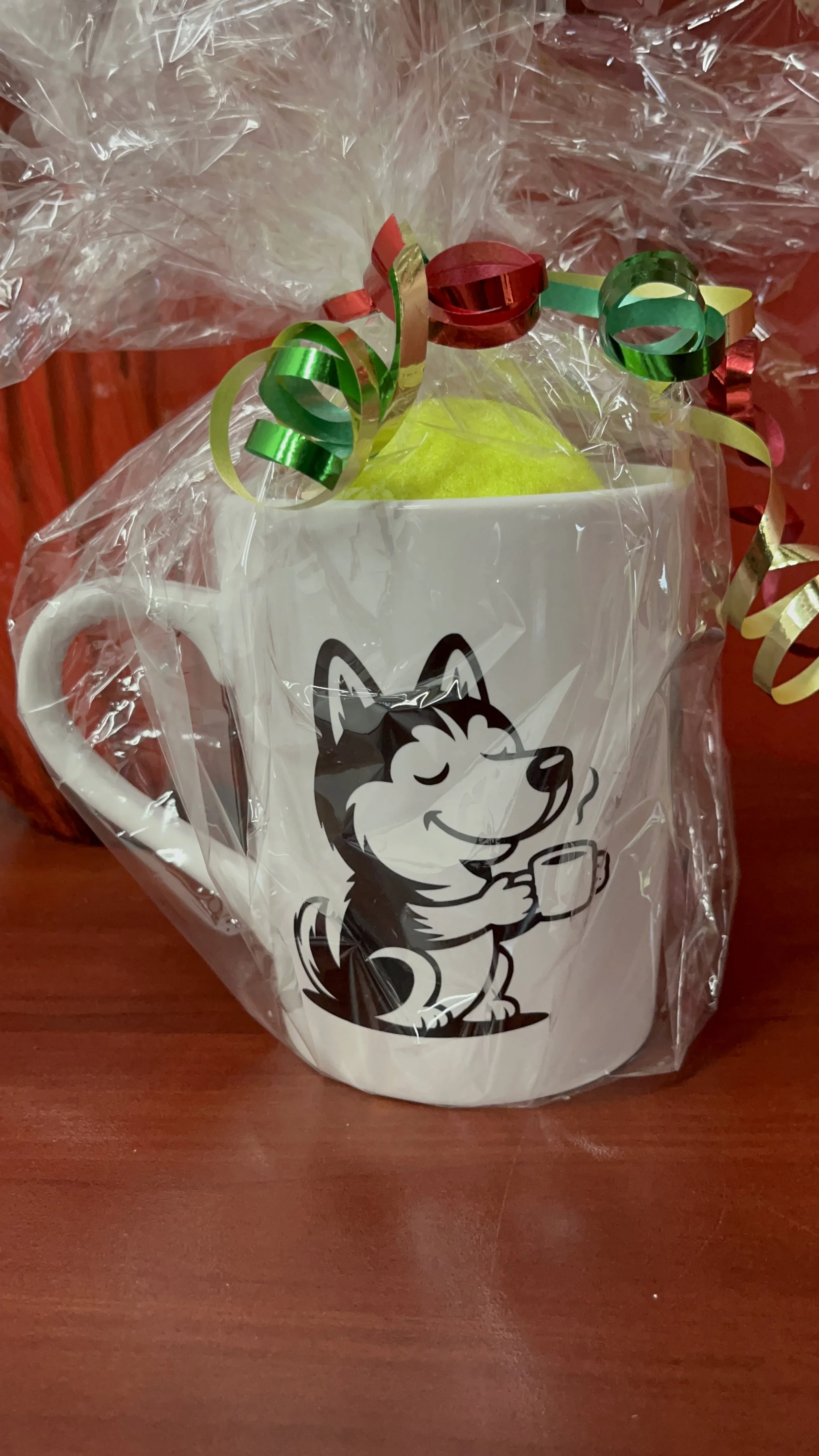 Mug with toy-Husky