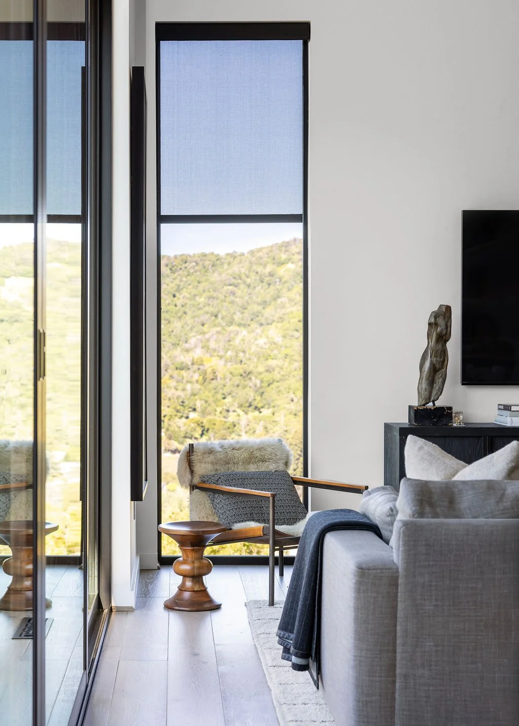 Roller Shades installed in Healdsburg Ca