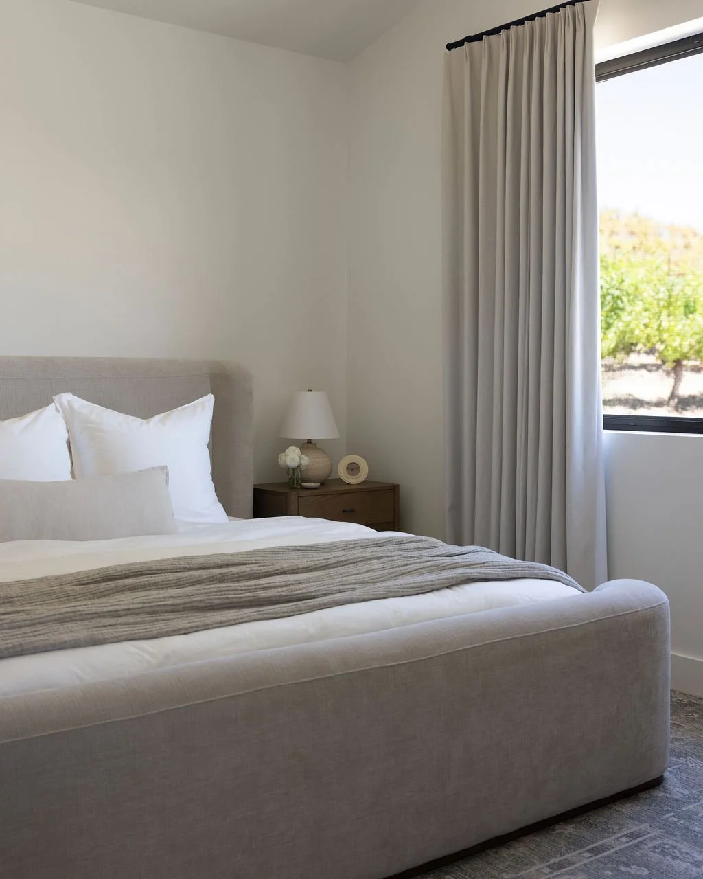Custom curtains designed for a Healdsburg home. Adding warmth, privacy, and a polished finishing touch.