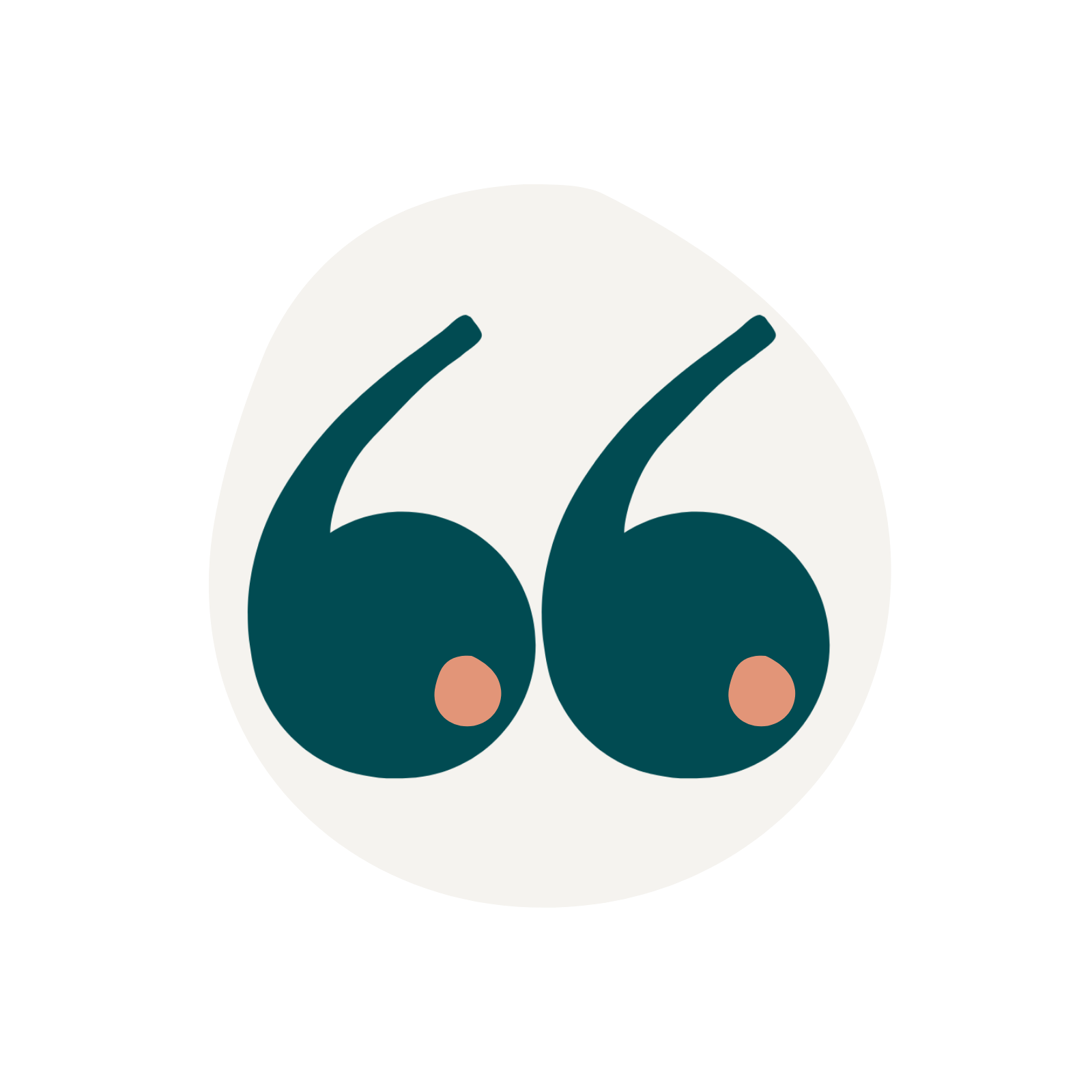 Illustration of a pair of dark teal eyes with brown irises inside a white circle on a black background.