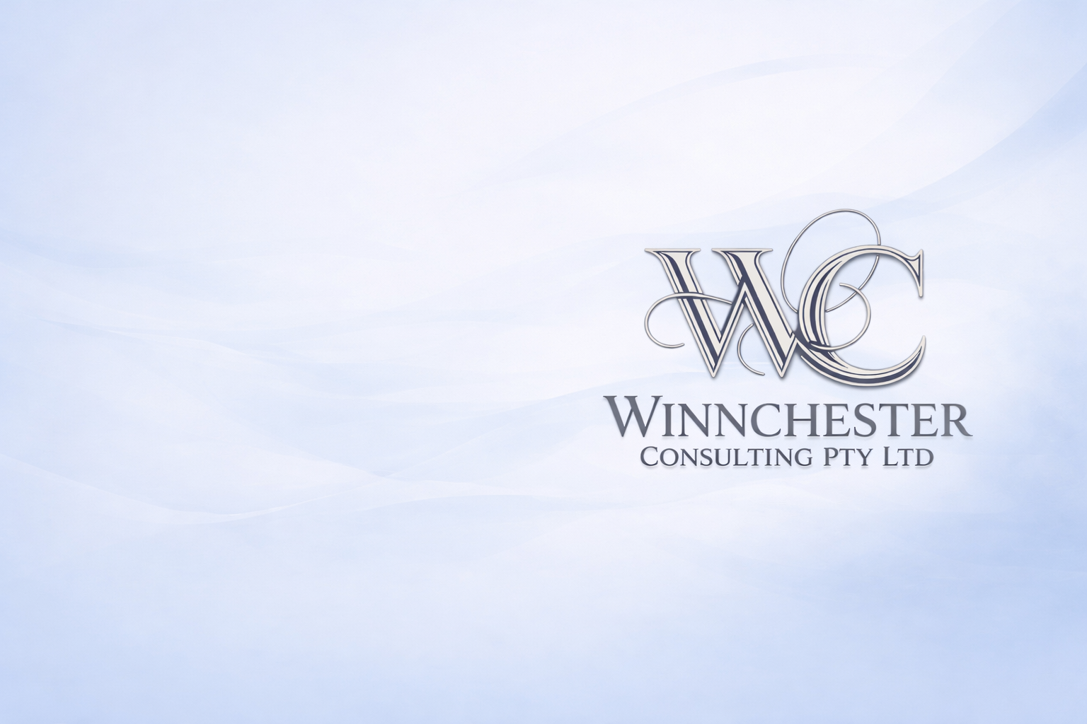 Logo of Winchester Consulting Pty Ltd, featuring intertwined initials 'W' and 'C' on a light, abstract background.