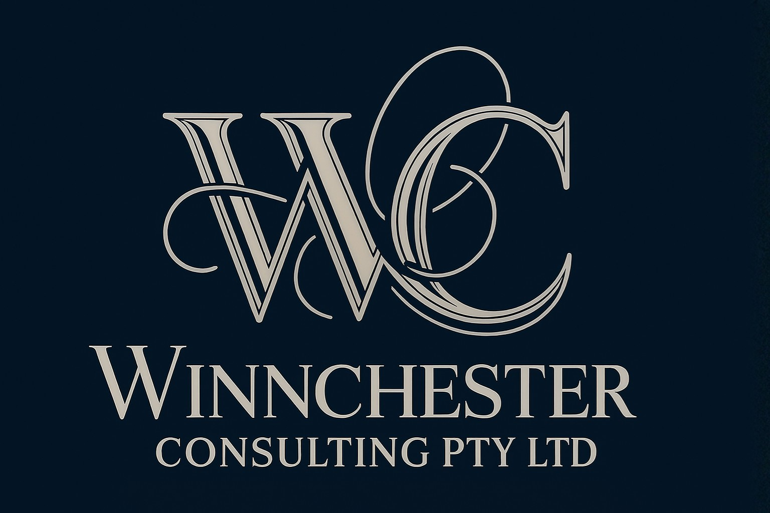 Logo of Winchester Consulting Pty Ltd featuring a stylized W and C in a decorative font on a dark background.
