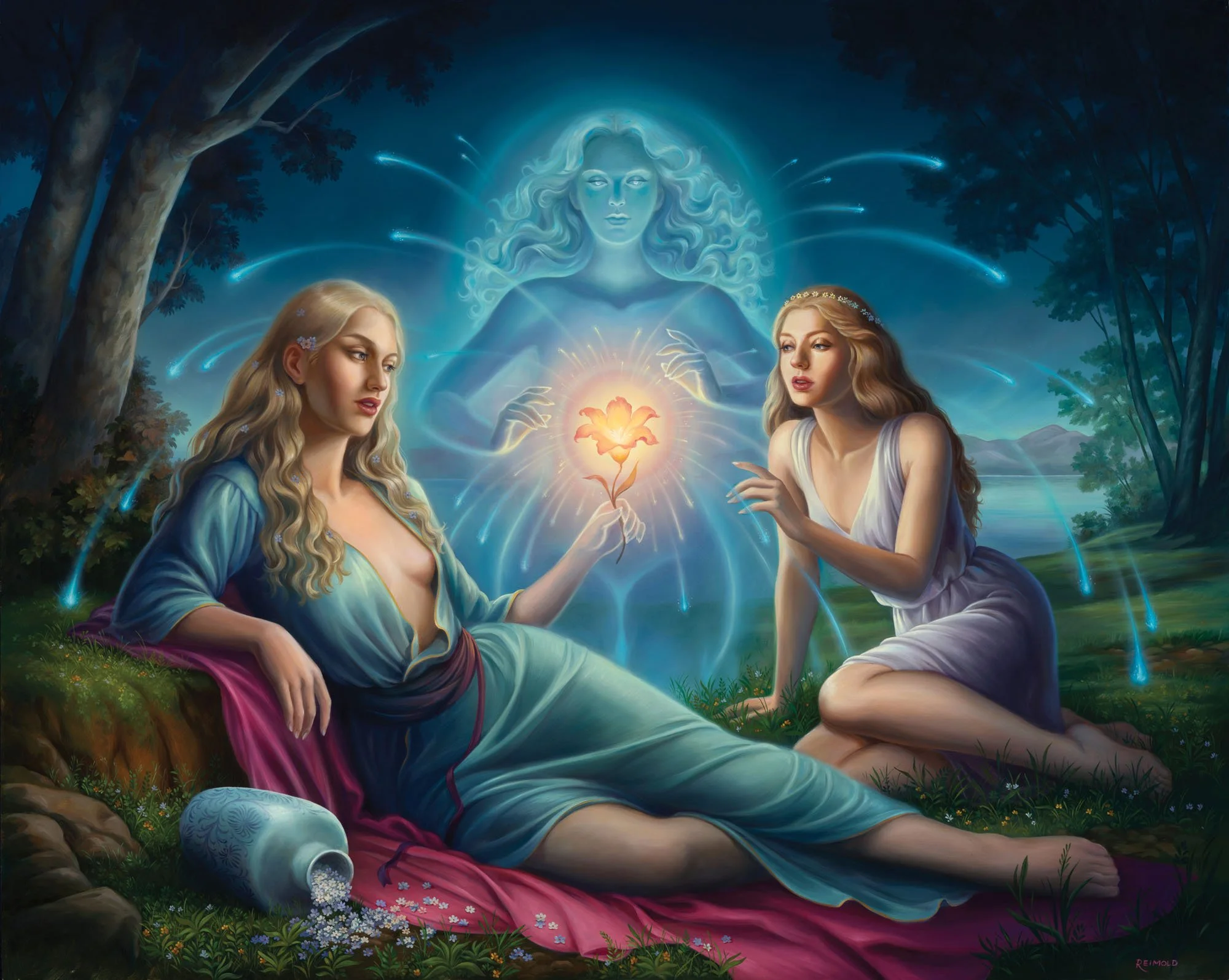 Lady of the Lake, 24x36, oil on. board