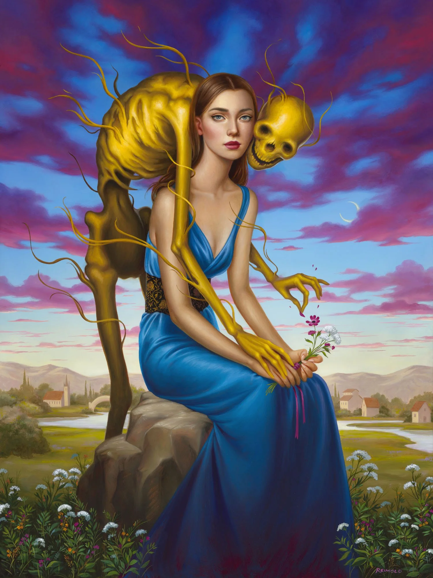 Memento Mori, 18x24, oil on board