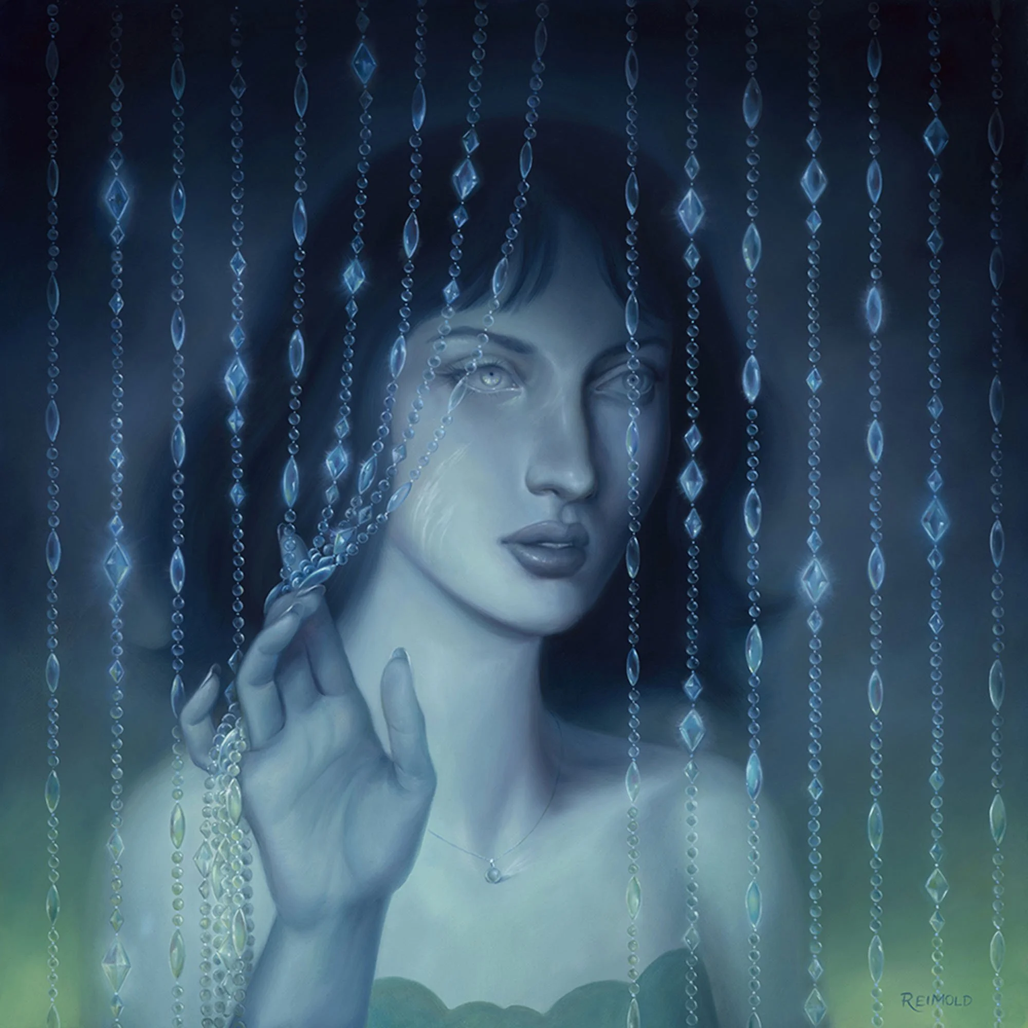 Jeweled Passage, 12x12, oil on board