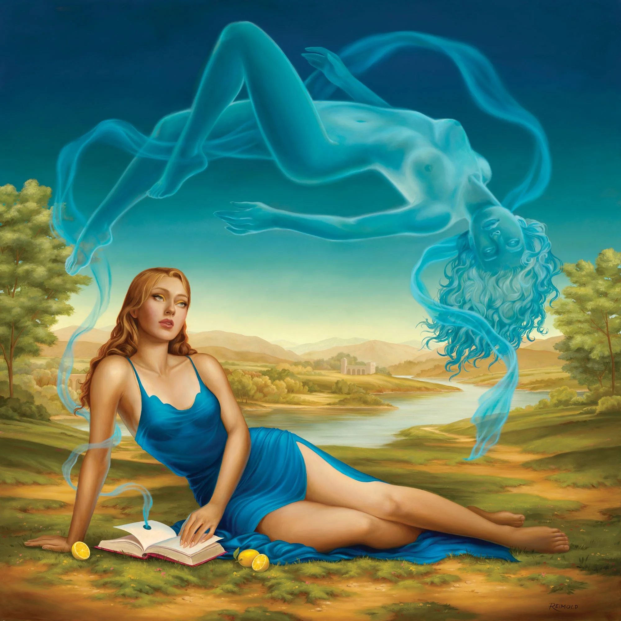 Weightless, 30x30, oil on. board