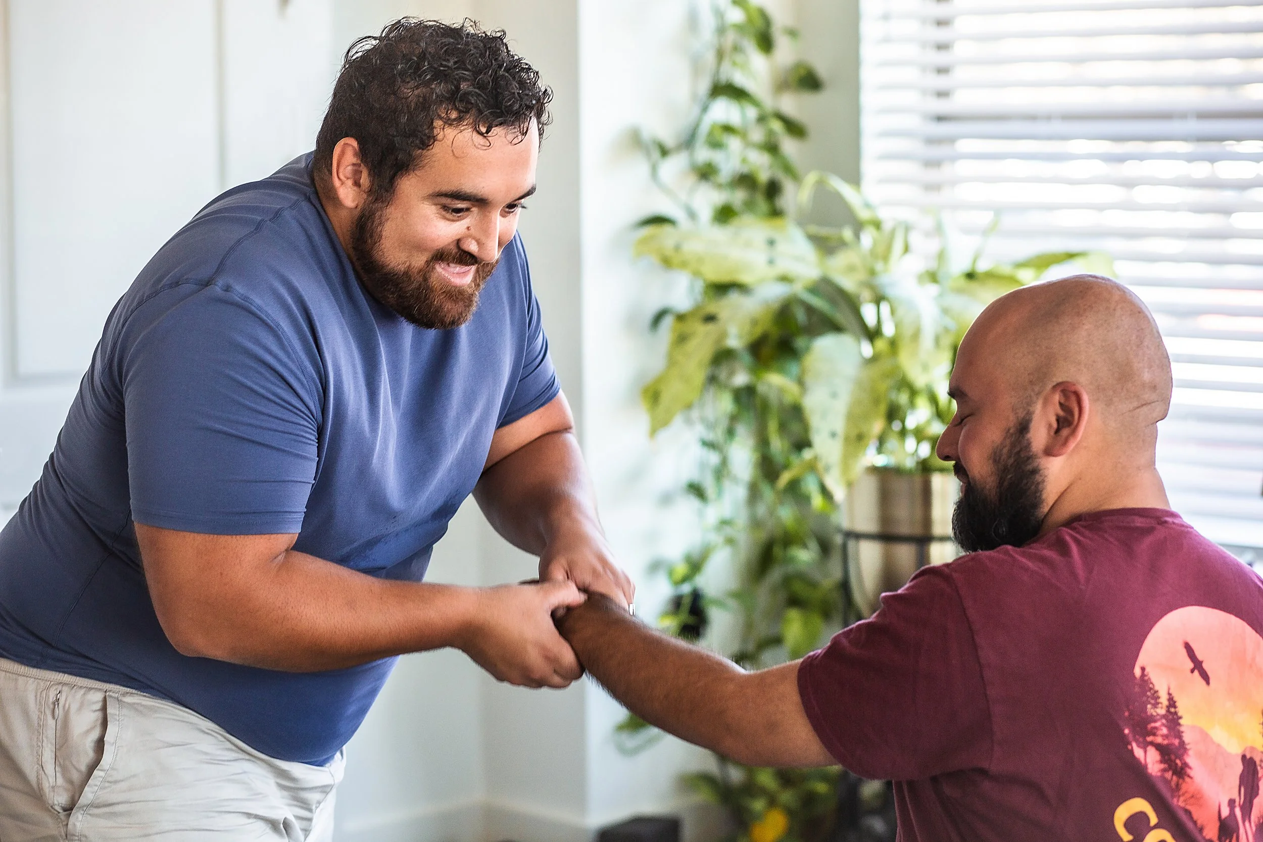 Dr. Jared Covarrubias adjusting a patient
