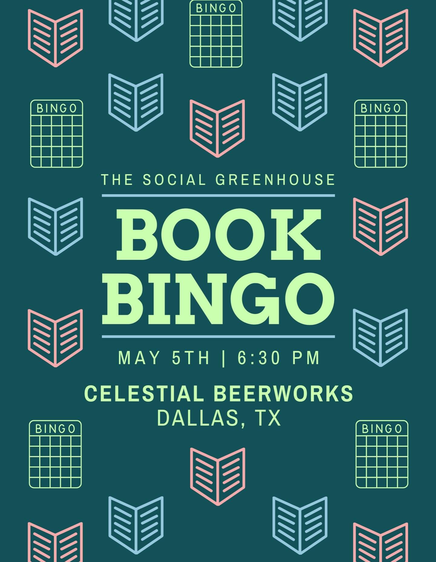 📚 Book Bingo has arrived 📚

Book Bingo is a social game night where guests play classic bingo over several relaxed rounds and win books as prizes. We provide everything to play, you just show up and have fun. Open to all ages as long as the venue a