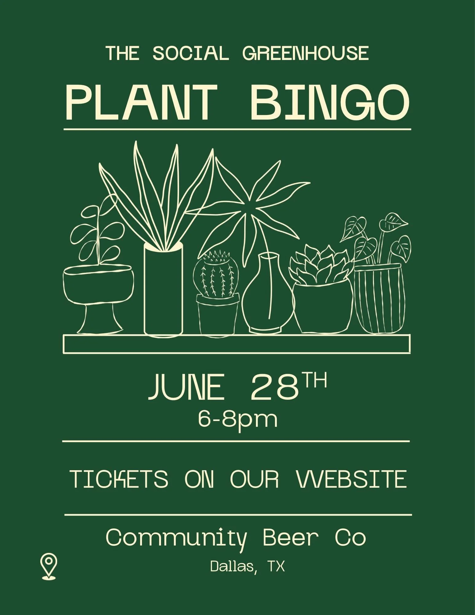 Plant Bingo is heading back to Community Beer Co. and trust us&hellip; you&rsquo;re gonna want in on this one. Tickets at link in bio until sold out 🔗 

Grab your crew and come see why everyone&rsquo;s obsessed 🌱✨

#PlantBingo #DallasEvents #things