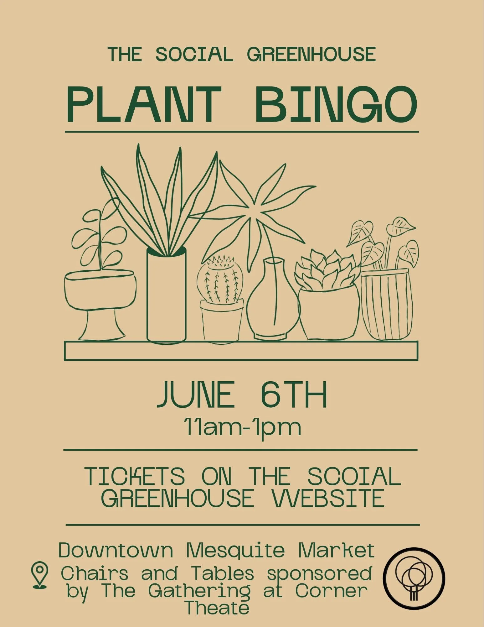 Downtown Mesquite Market tickets are officially live 🌿✨

Come spend the day shopping local vendors, hanging with the community, and enjoying a morning at the market with us.

A huge thank you to The Gathering at Corner Theatre for sponsoring the tab