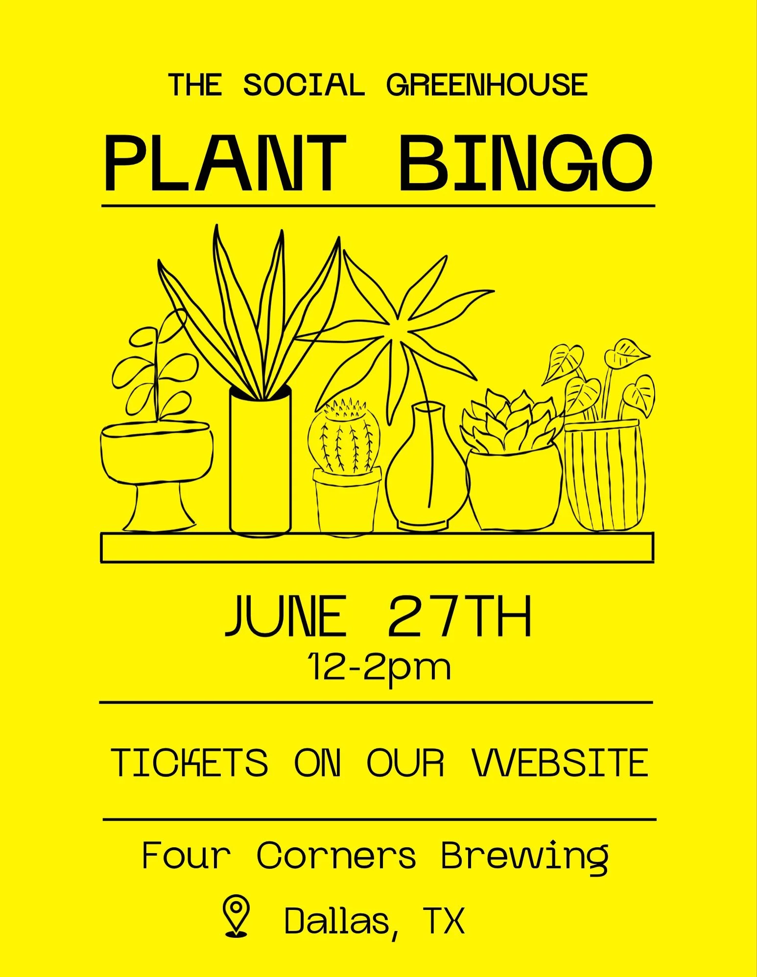 Mimosas and plant bingo, anyone?
 
Tickets at 🔗 in bio
