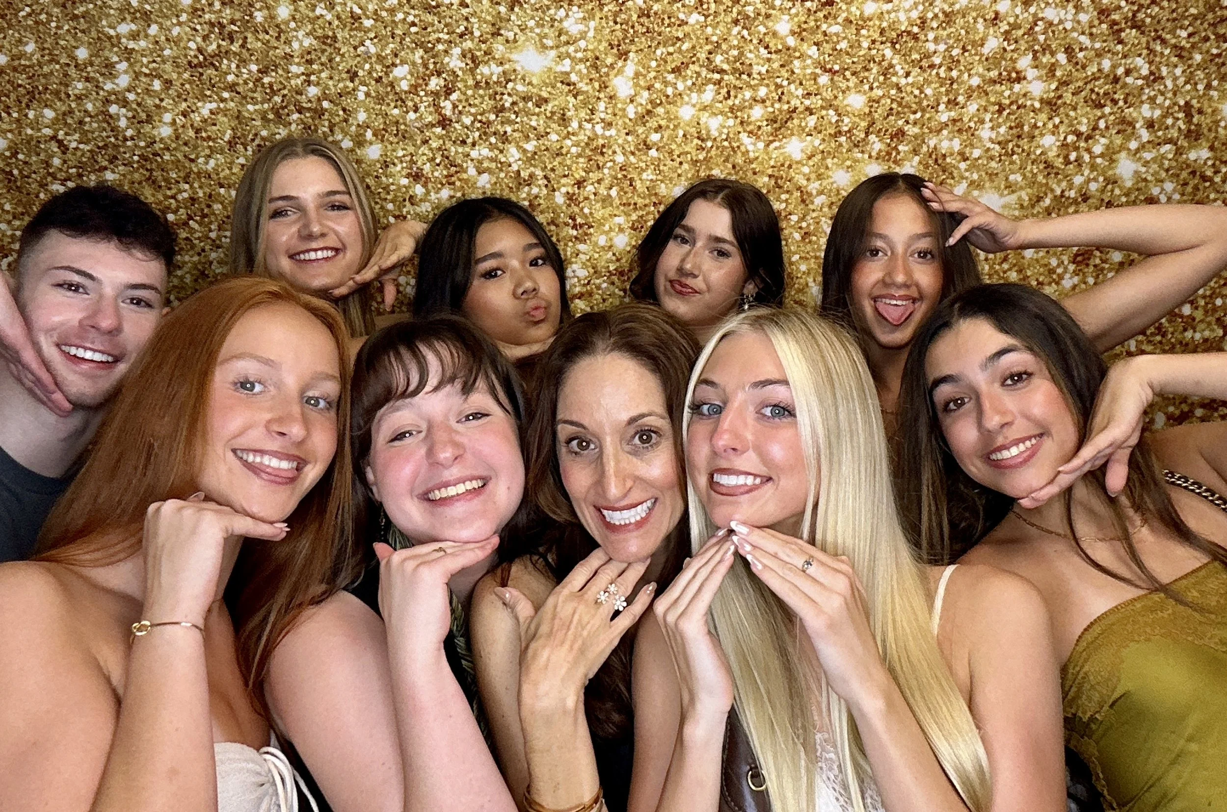 Group of guests enjoying a Photo Booth rental in Winter Springs, Florida