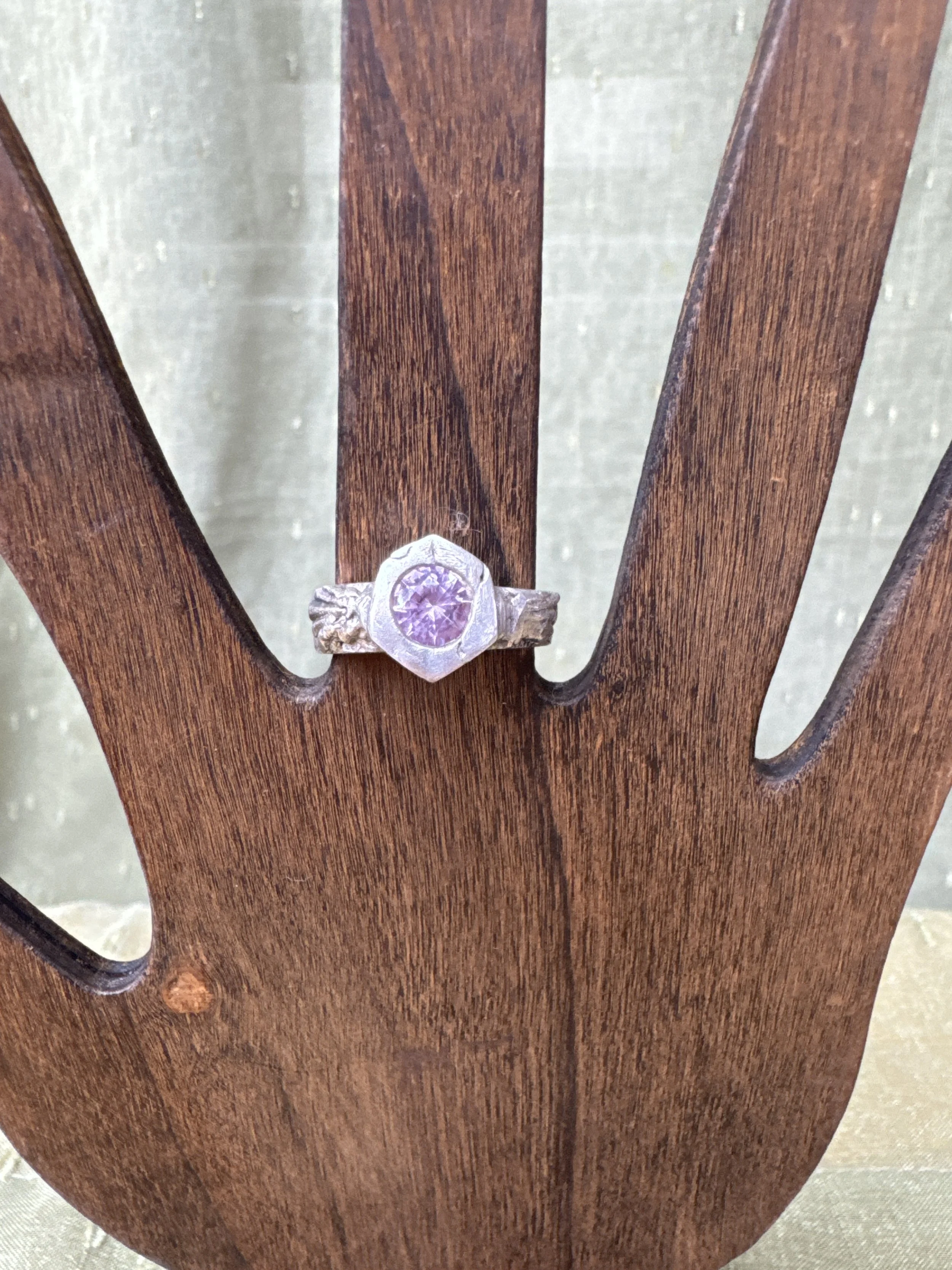 The Pink Spark Pinky Ring