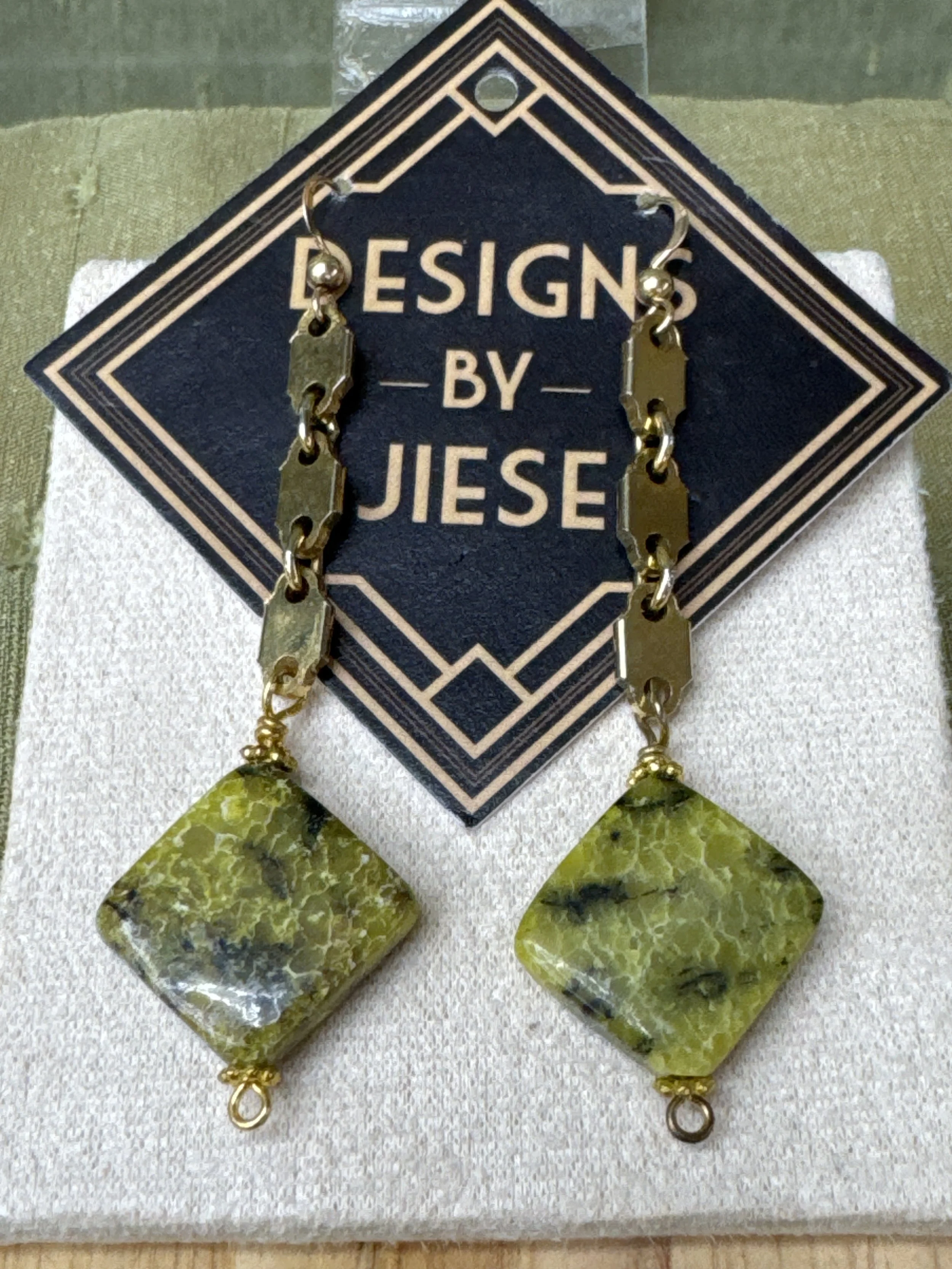 Serpentine Link Earrings